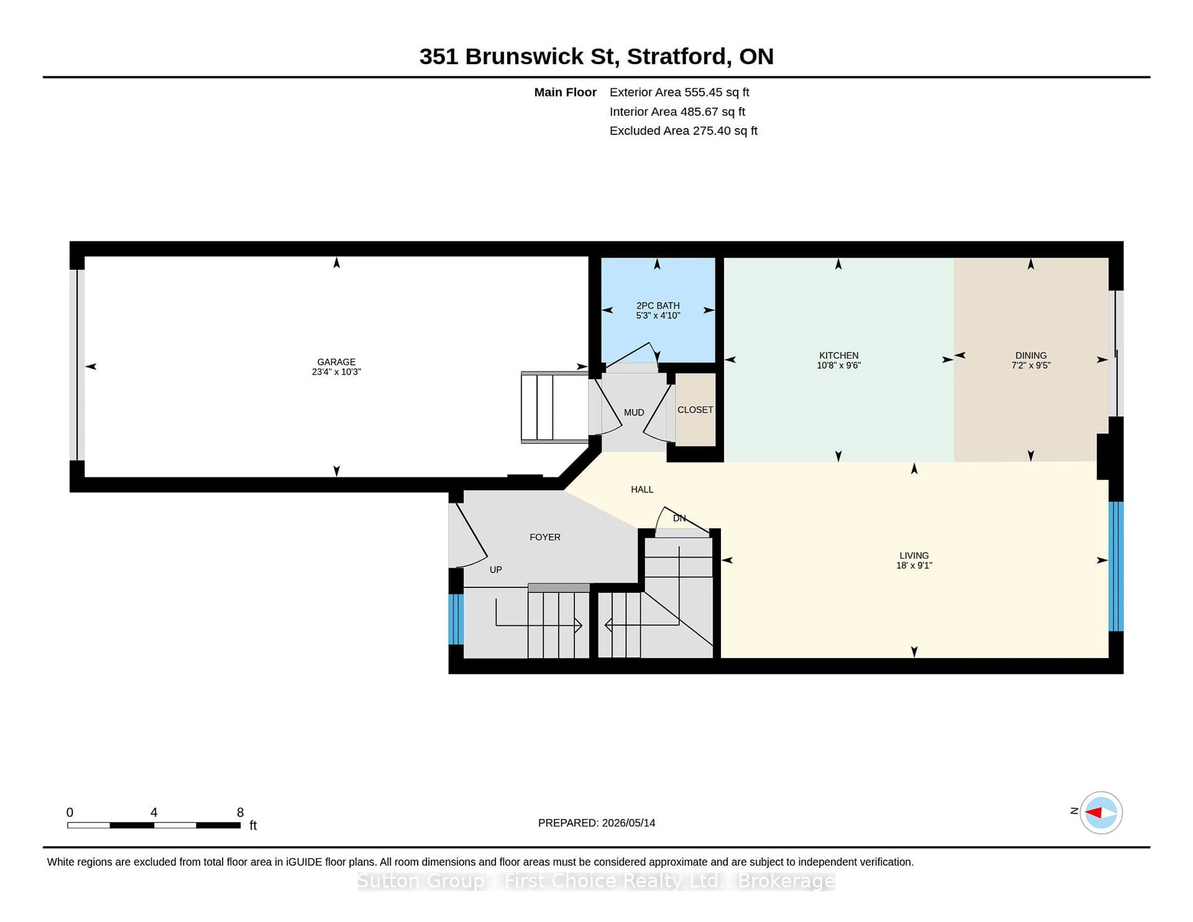 Floor plan for 351 Brunswick St, Stratford Ontario N5A 3N1