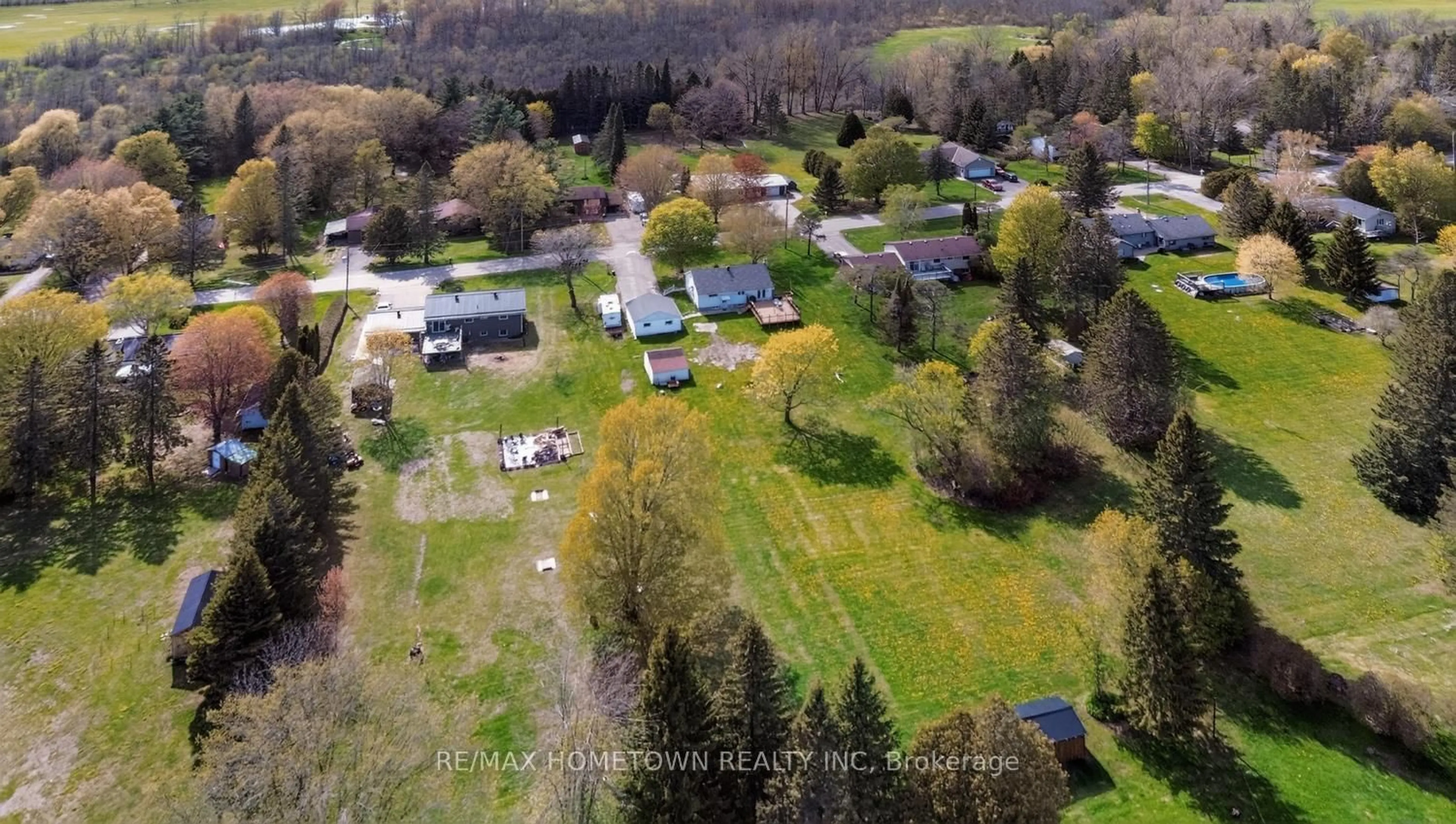 A pic from outside/outdoor area/front of a property/back of a property/a pic from drone, street for 4407 McDougall Rd, Elizabethtown-Kitley Ontario K6V 5T4