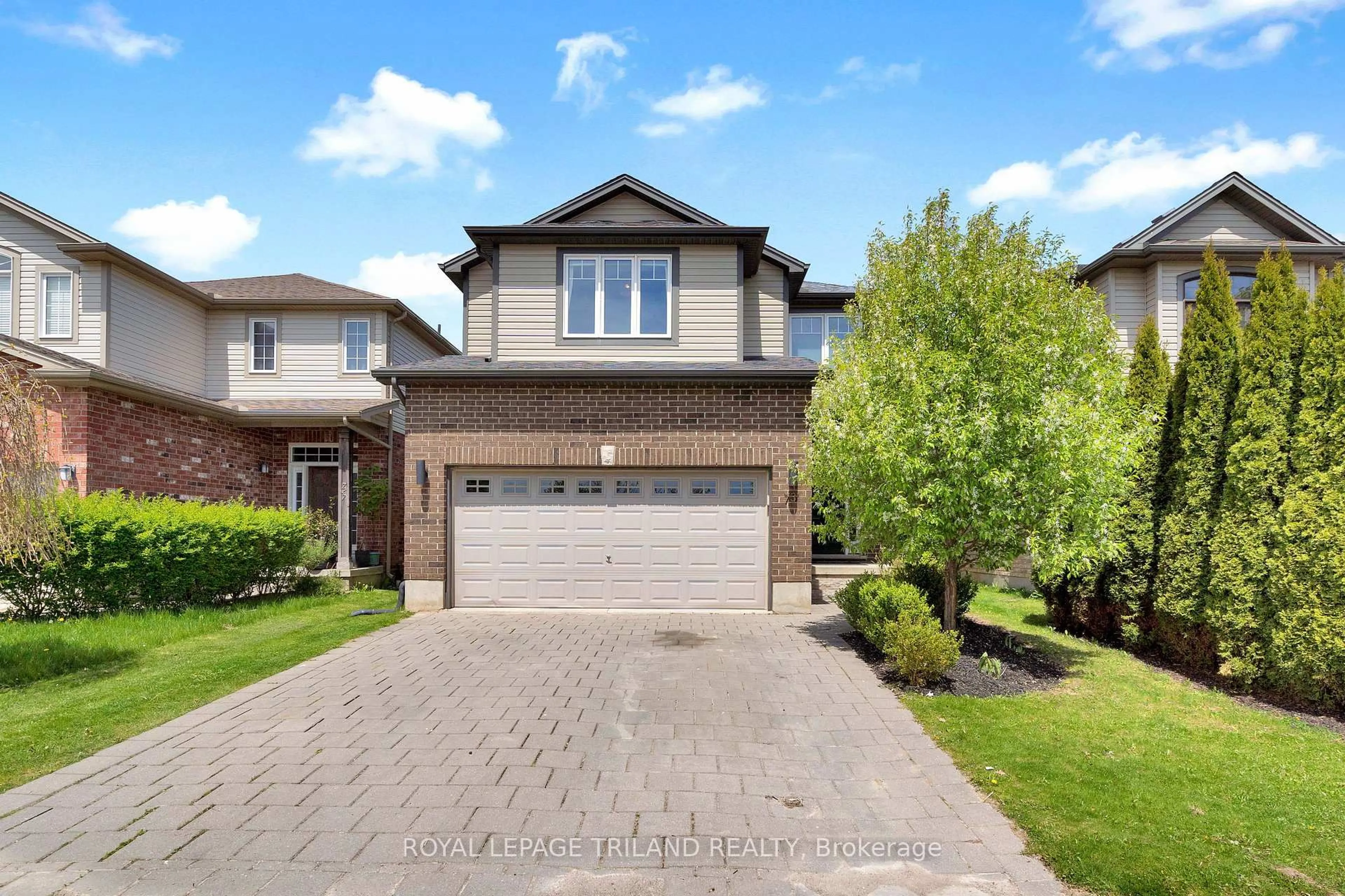 Home with brick exterior material, street for 731 Springwood Cres, London North Ontario N6G 0H8