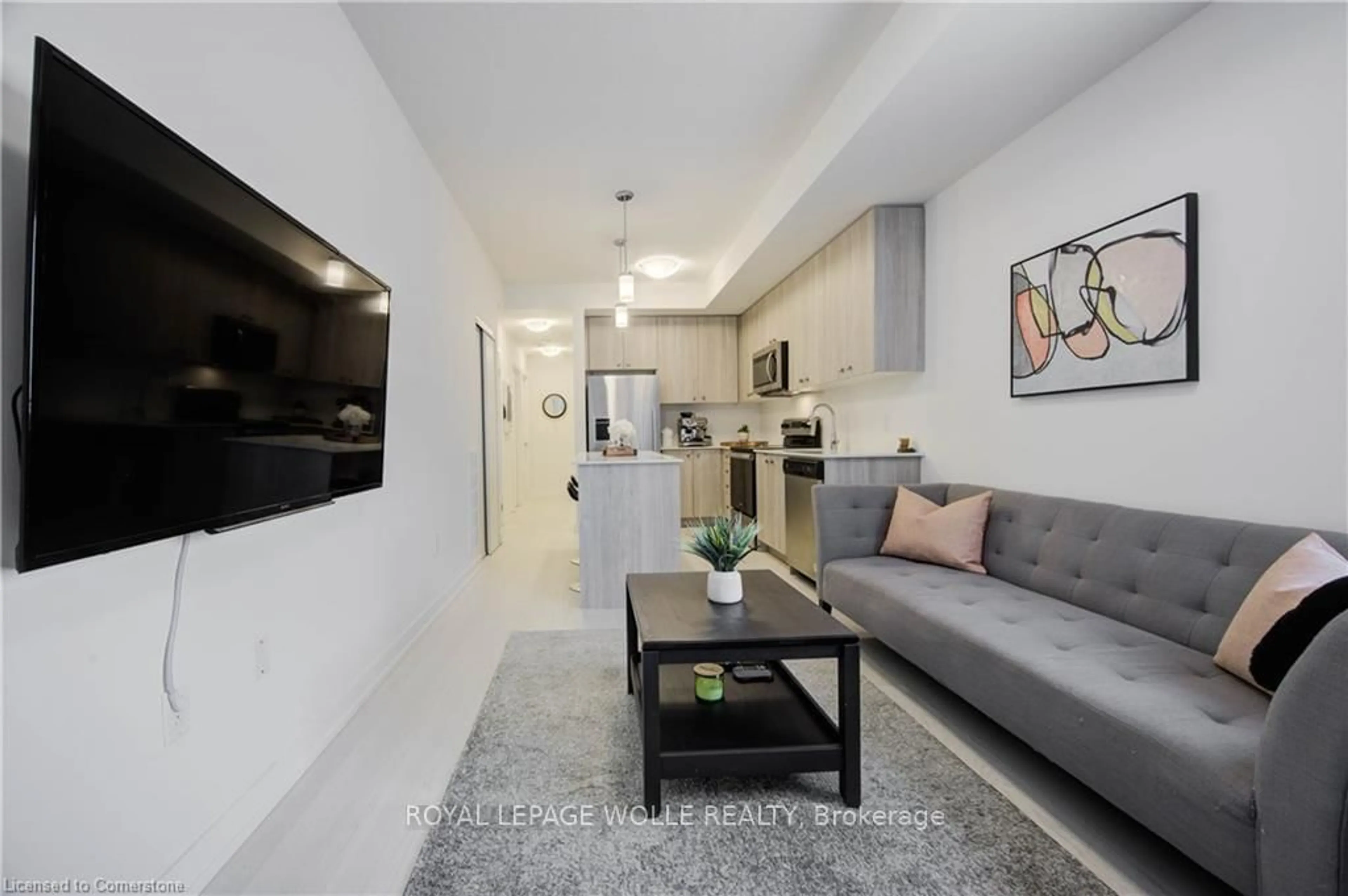 Living room with furniture, unknown for 10 Palace St #B10, Kitchener Ontario N2E 0J3
