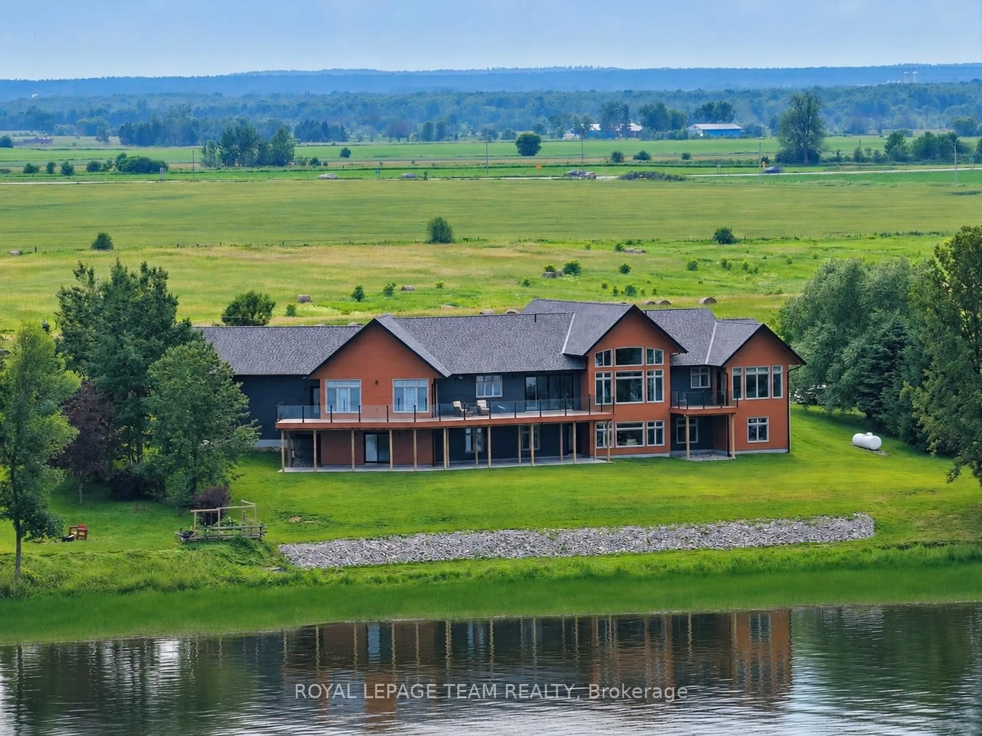 A pic from outside/outdoor area/front of a property/back of a property/a pic from drone, water/lake/river/ocean view for 231 Finnerty Rd, Cobden Ontario K0J 1K0