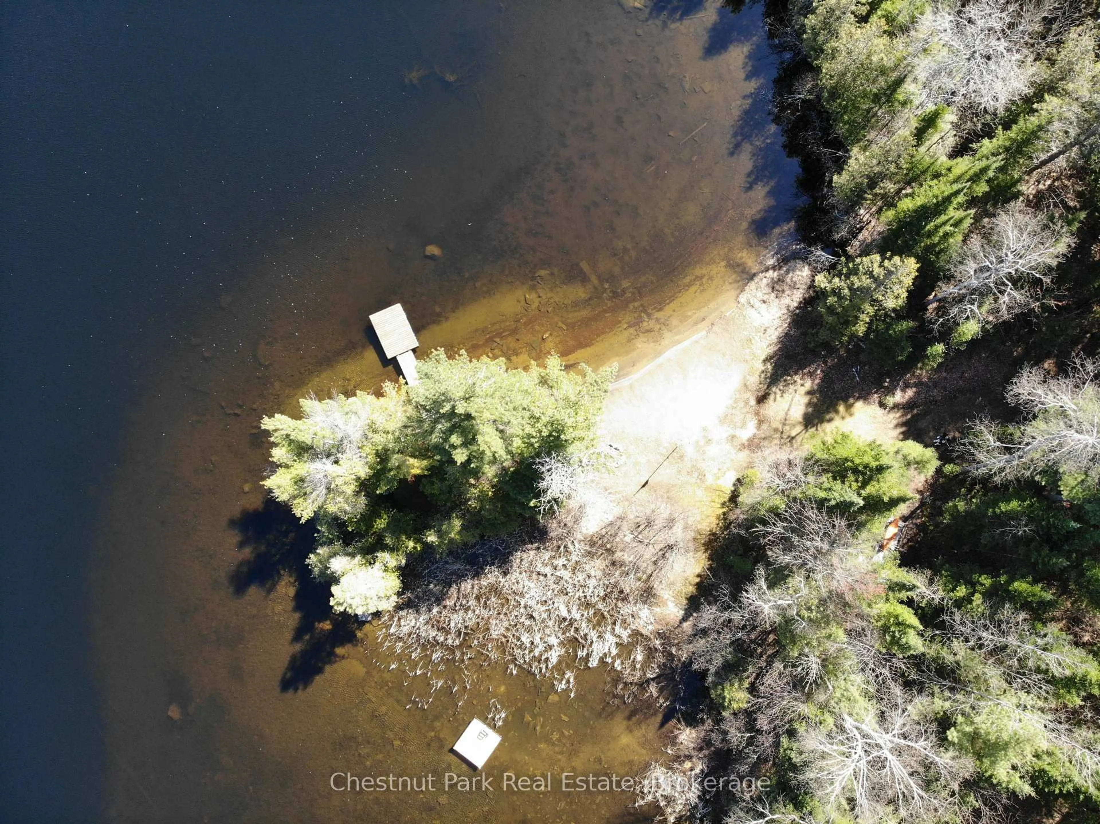 A pic from outside/outdoor area/front of a property/back of a property/a pic from drone, water/lake/river/ocean view for 10453 County Road 503 Rd, Highlands East Ontario K0M 1R0