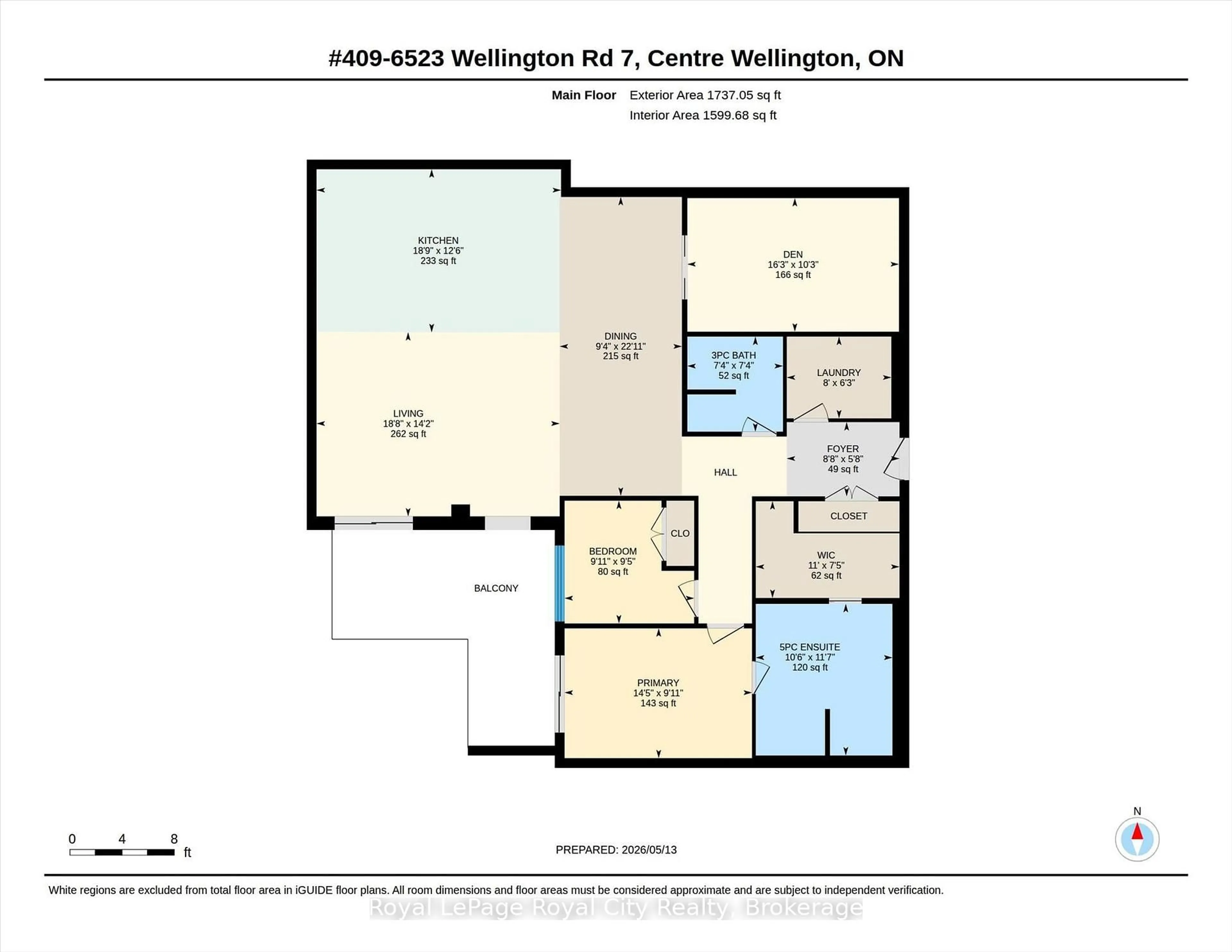 Floor plan for 6523 Wellington Road 7 #409, Centre Wellington Ontario N0B 1S0