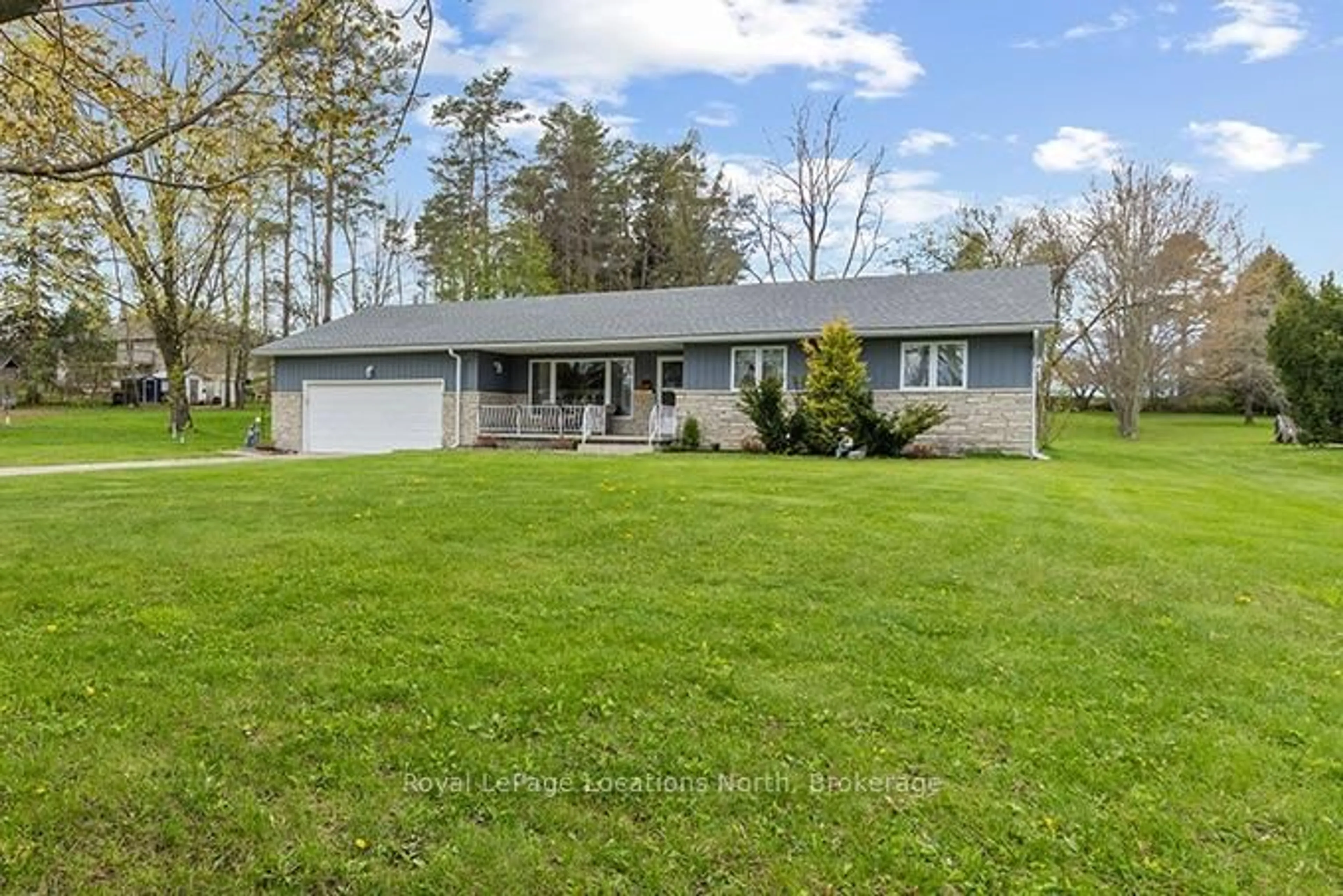 A pic from outside/outdoor area/front of a property/back of a property/a pic from drone, water/lake/river/ocean view for 317044 Highway 6 & 10, Chatsworth Ontario N0H 1G0