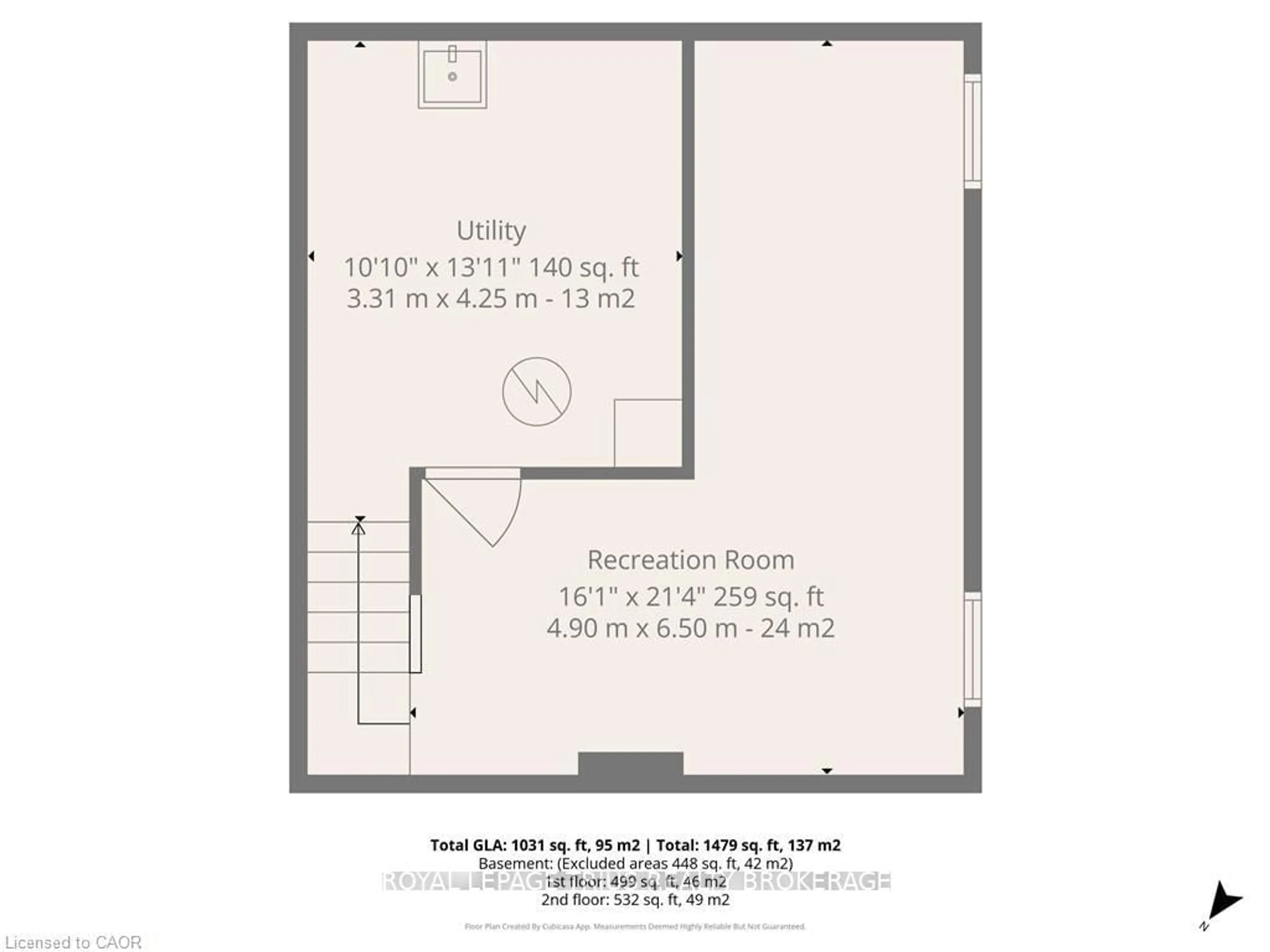 Floor plan for 29 Woodlawn Ave, Brantford Ontario N3V 1A4