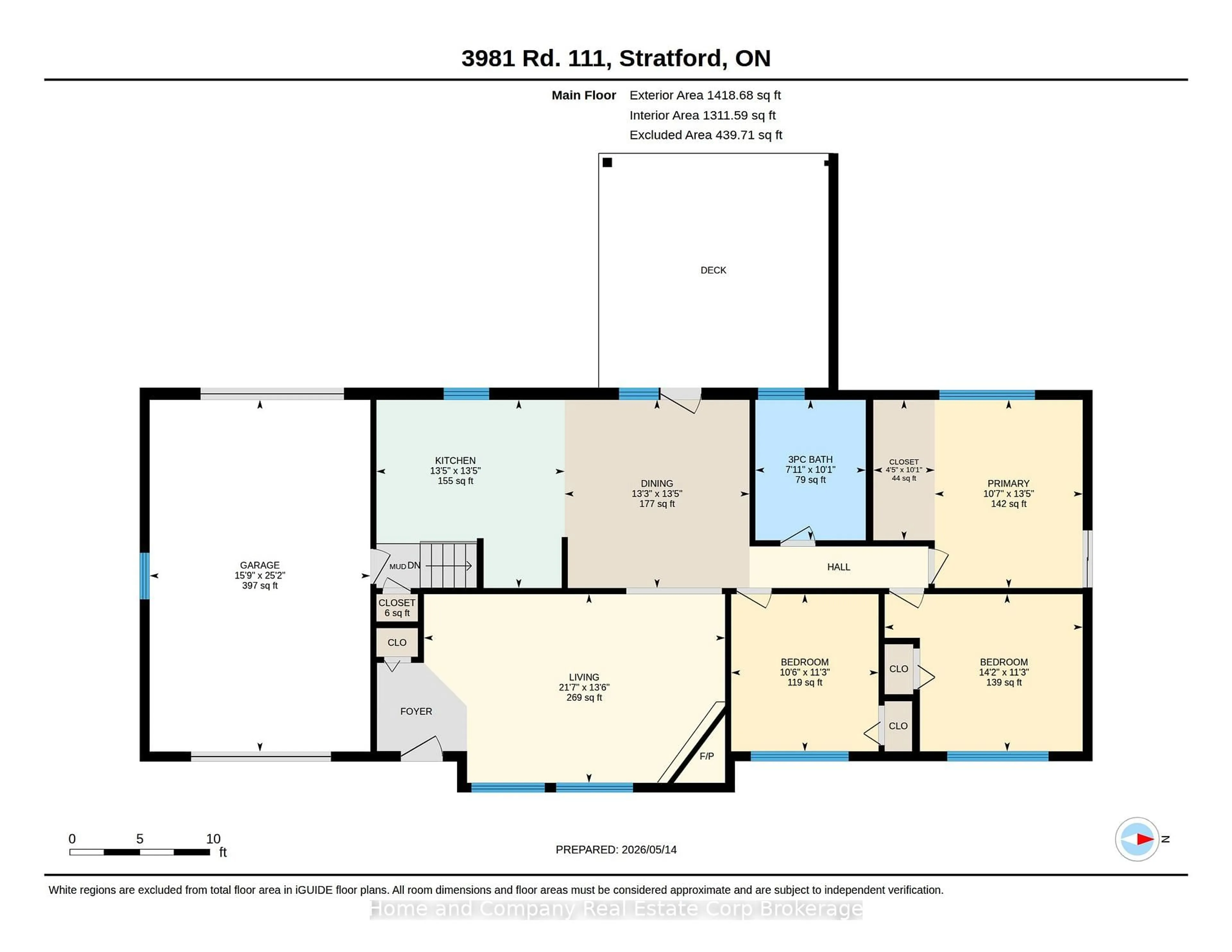 Floor plan for 3981 111 Rd, Perth East Ontario N5A 6S5