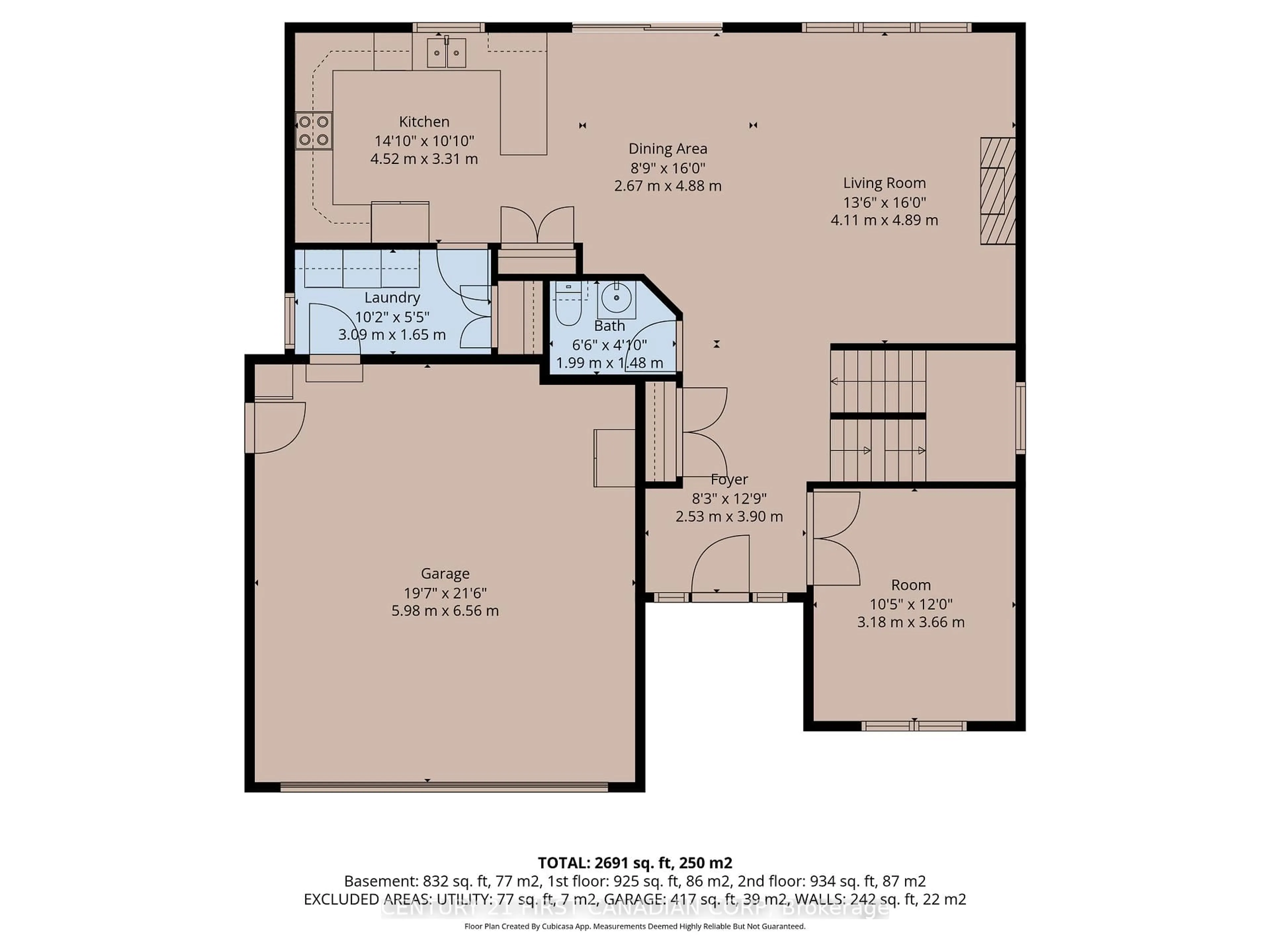 Floor plan for 63 Fieldstone Cres, Middlesex Centre Ontario N0L 1R0