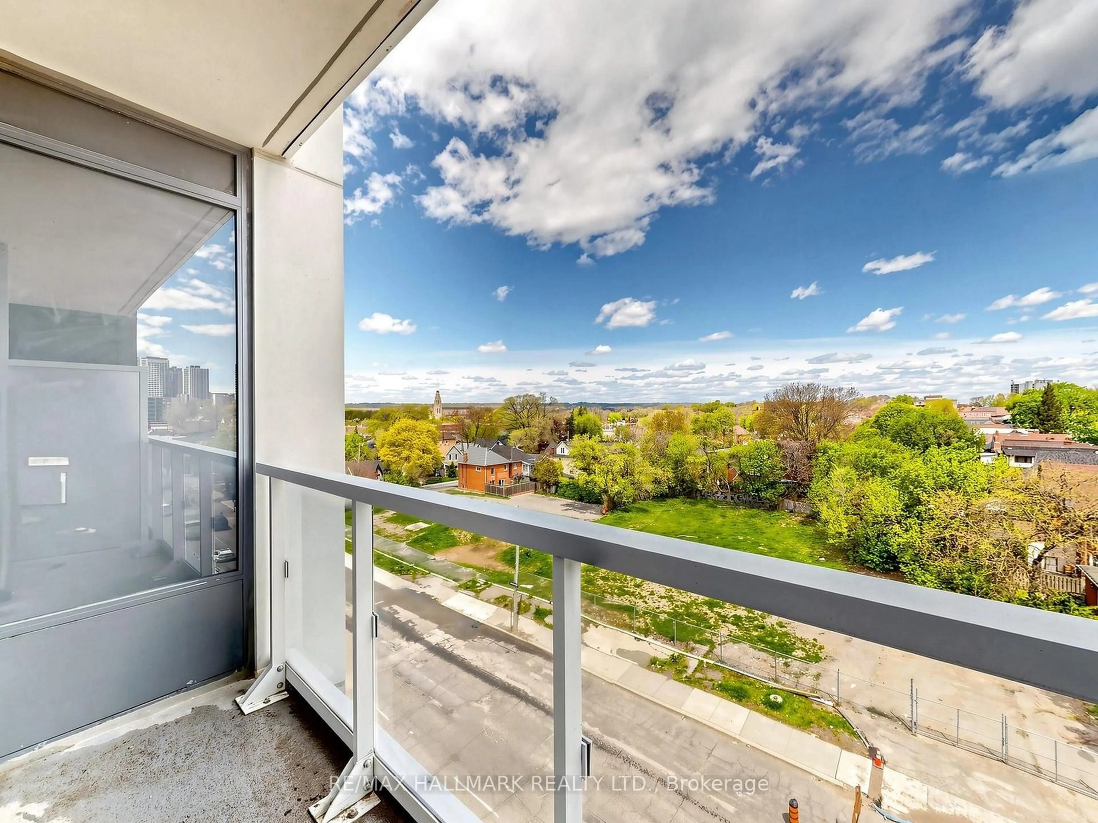 Balcony in the apartment, unknown for 415 Main St #612, Hamilton Ontario L8P 0C9