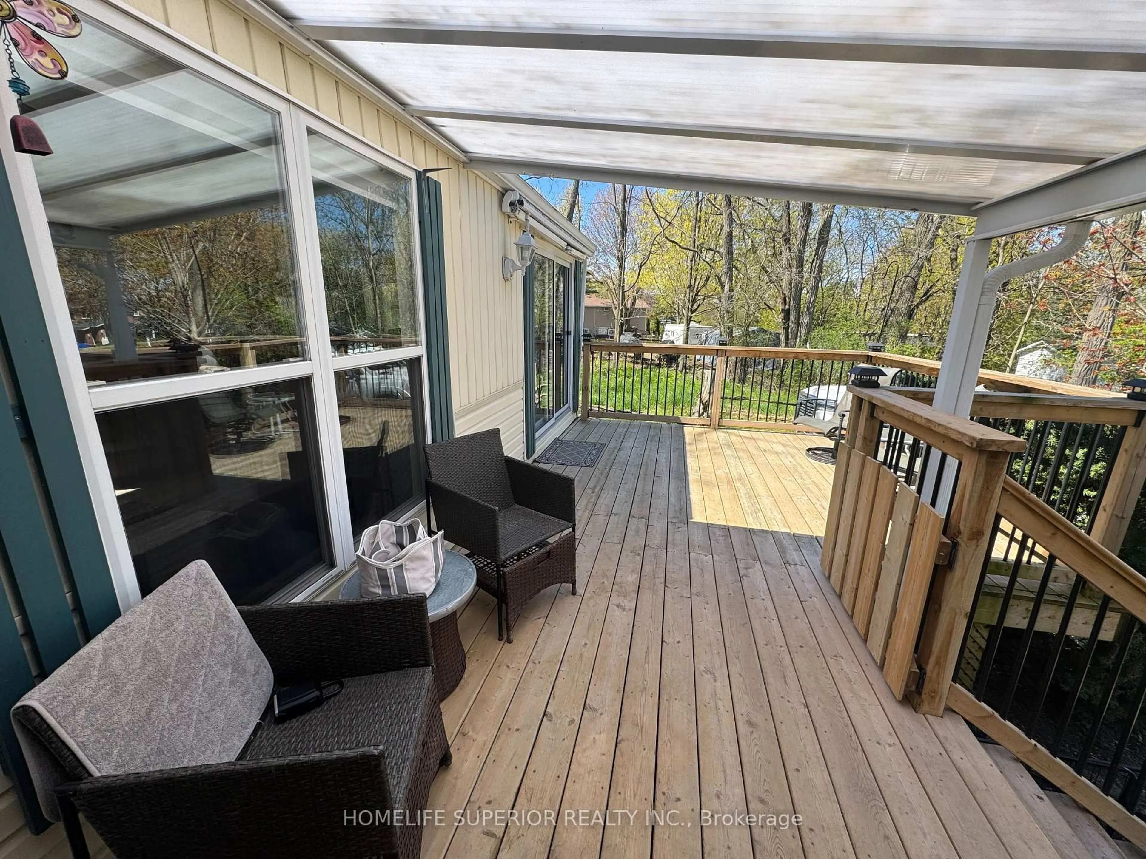 Patio, water/lake/river/ocean view for 485-5139 Halstead Beach Rd #5, Hamilton Township Ontario K0L 1E0