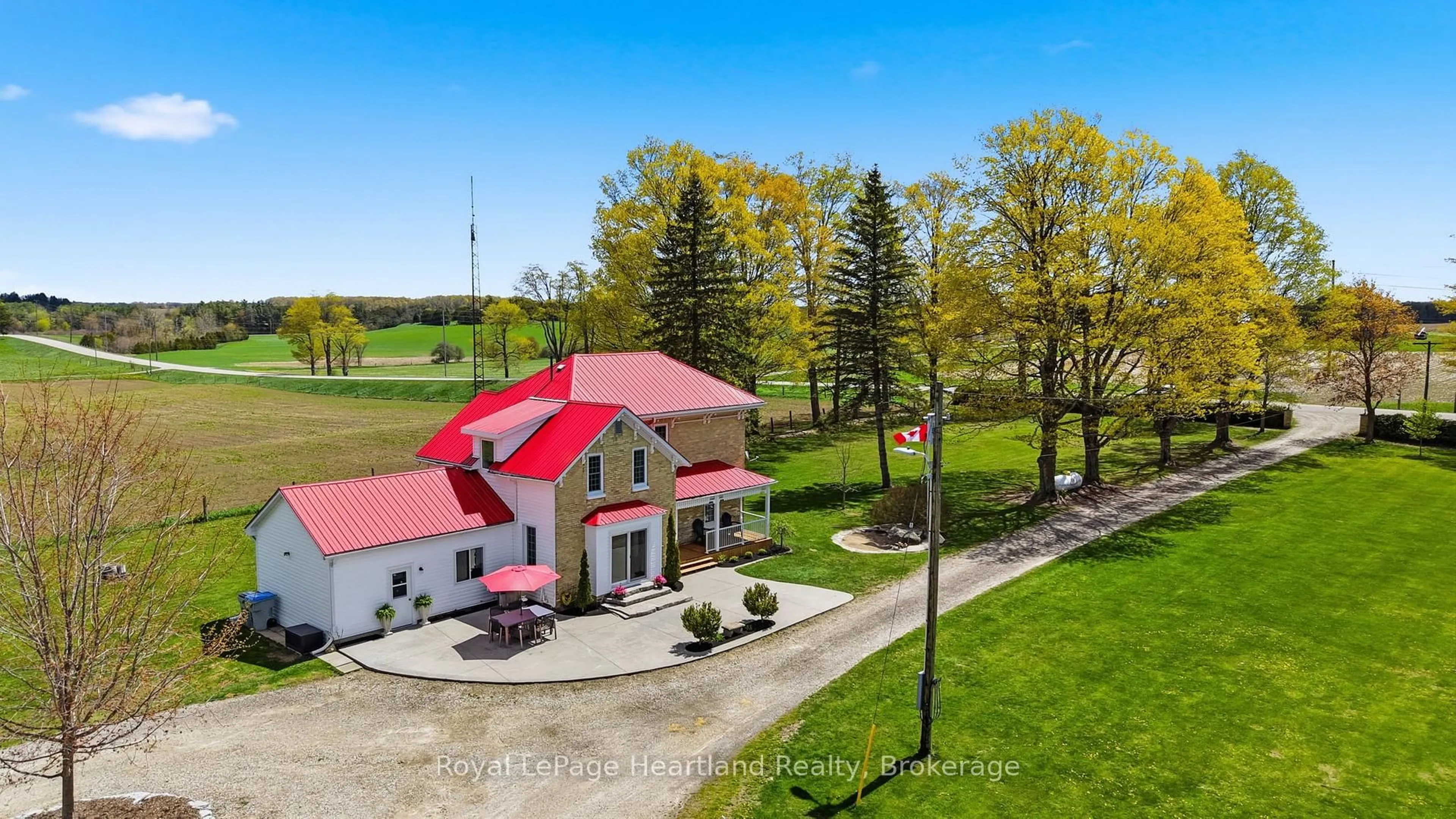A pic from outside/outdoor area/front of a property/back of a property/a pic from drone, unknown for 42148 Salem Rd, Morris Turnberry Ontario N0G 2W0