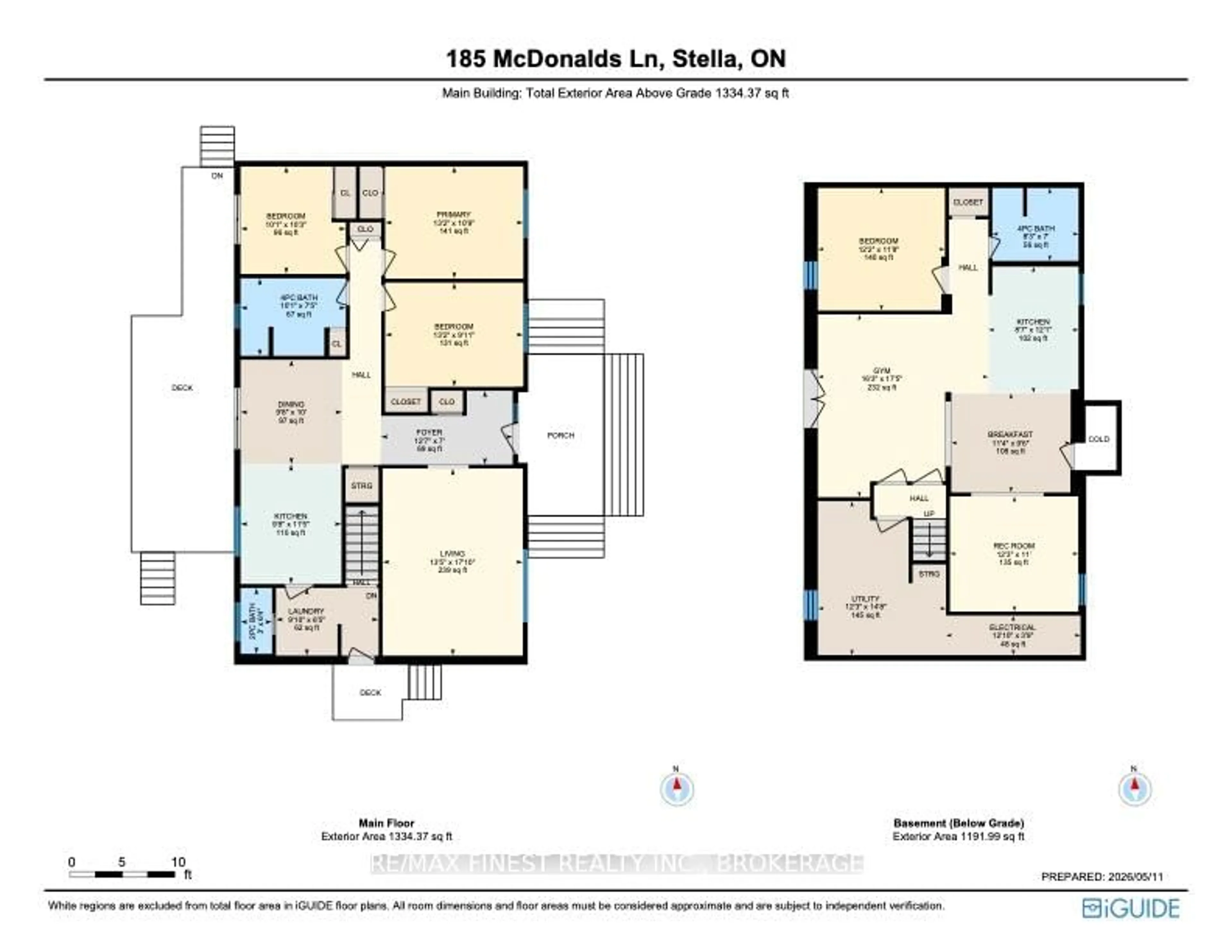 Floor plan for 185 McDonalds Lane, Stella Ontario K0H 2S0