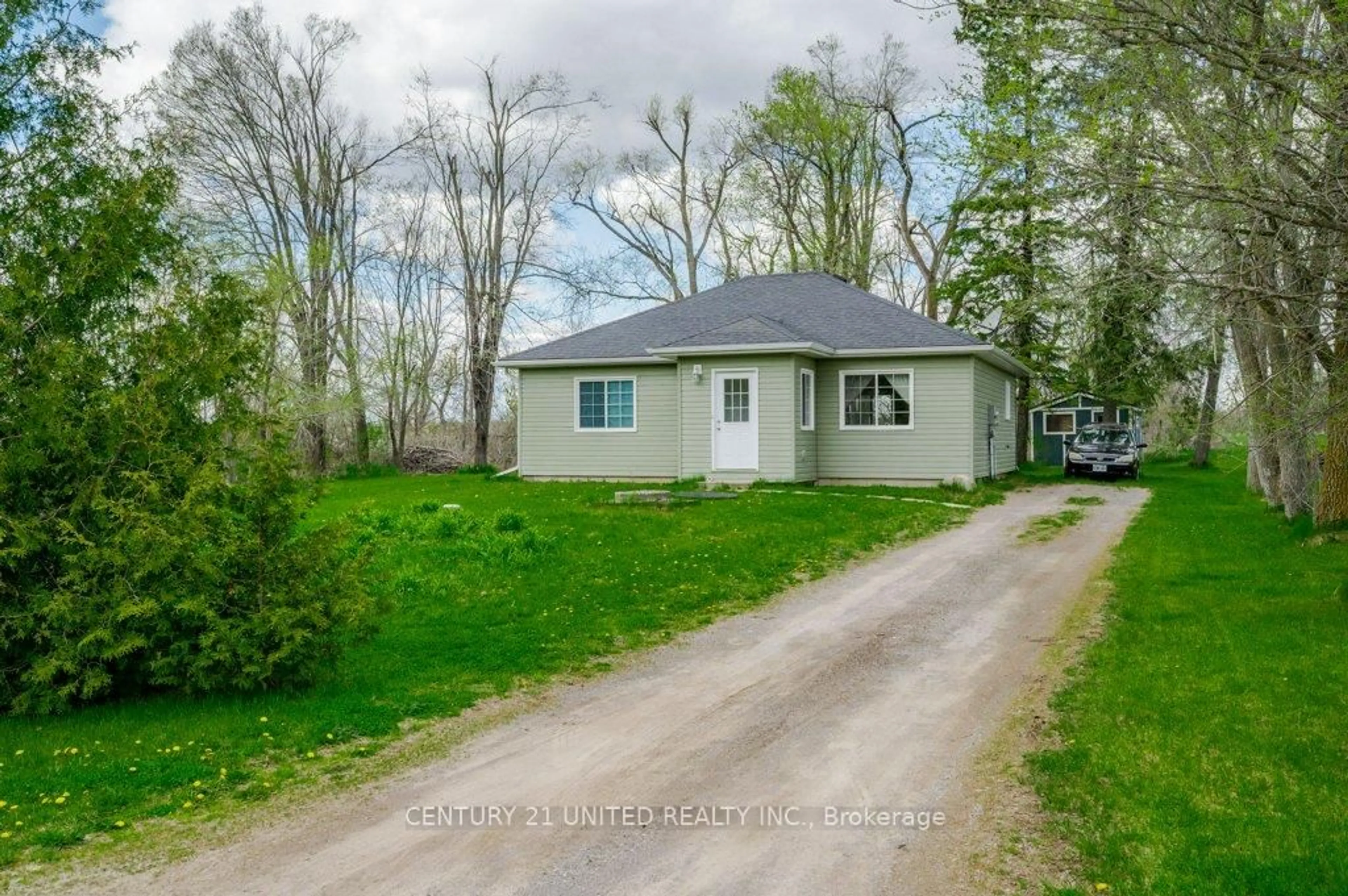 A pic from outside/outdoor area/front of a property/back of a property/a pic from drone, street for 102 14th Line, Trent Hills Ontario K0L 1Z0