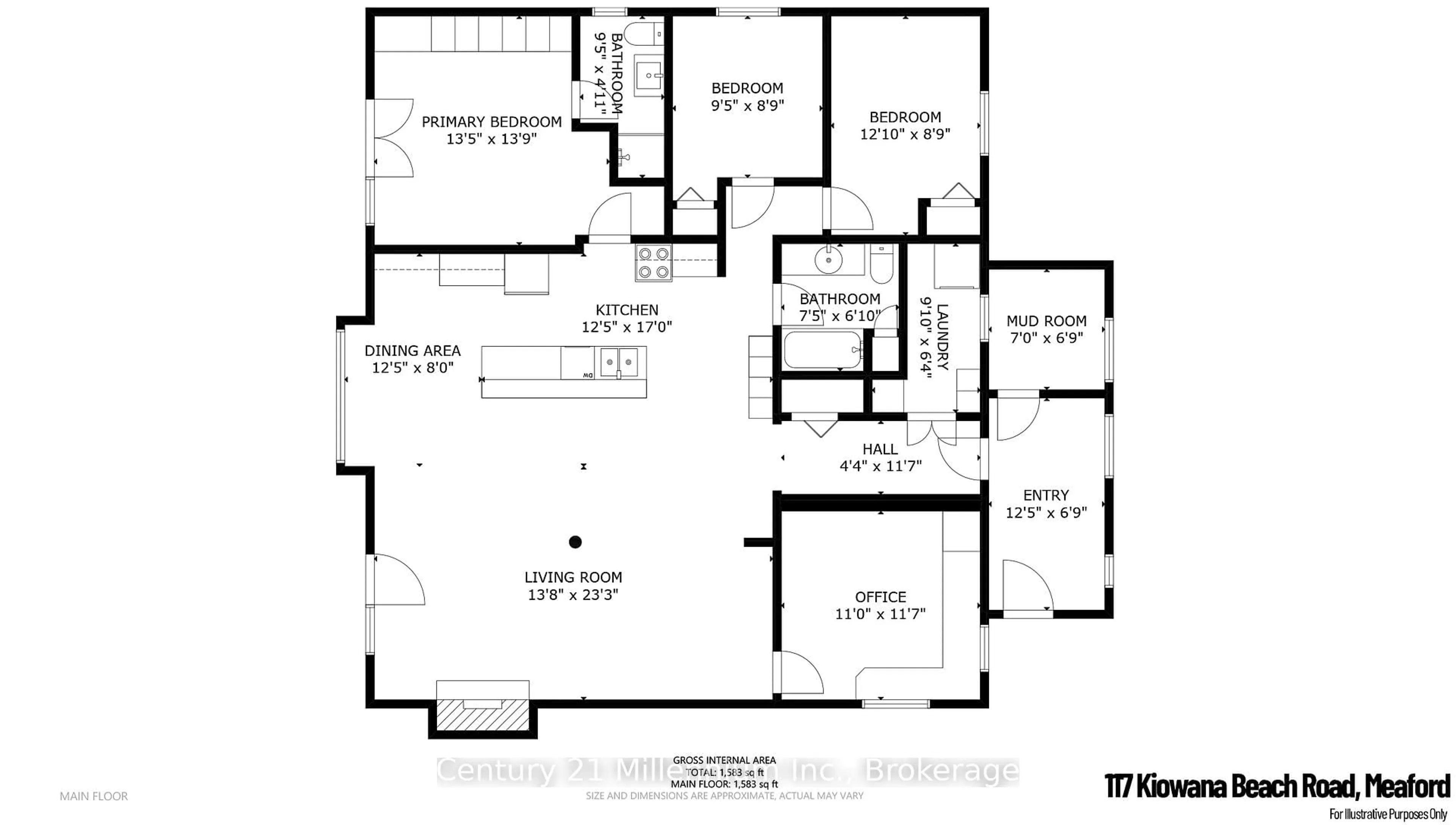 Floor plan for 117 Kiowana Beach Rd, Meaford Ontario N4L 1W5