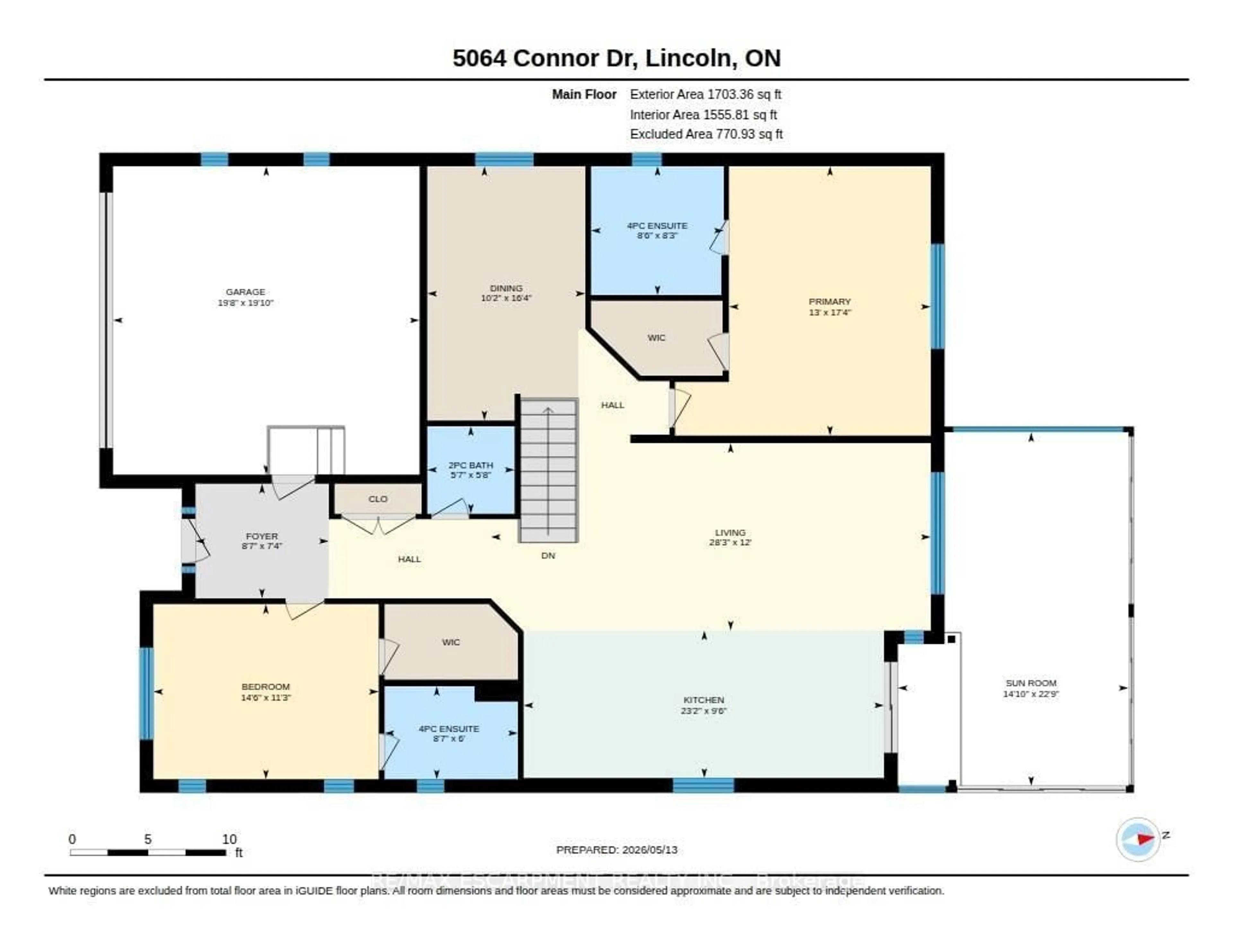 Floor plan for 5064 Connor Dr, Lincoln Ontario L3J 0S1