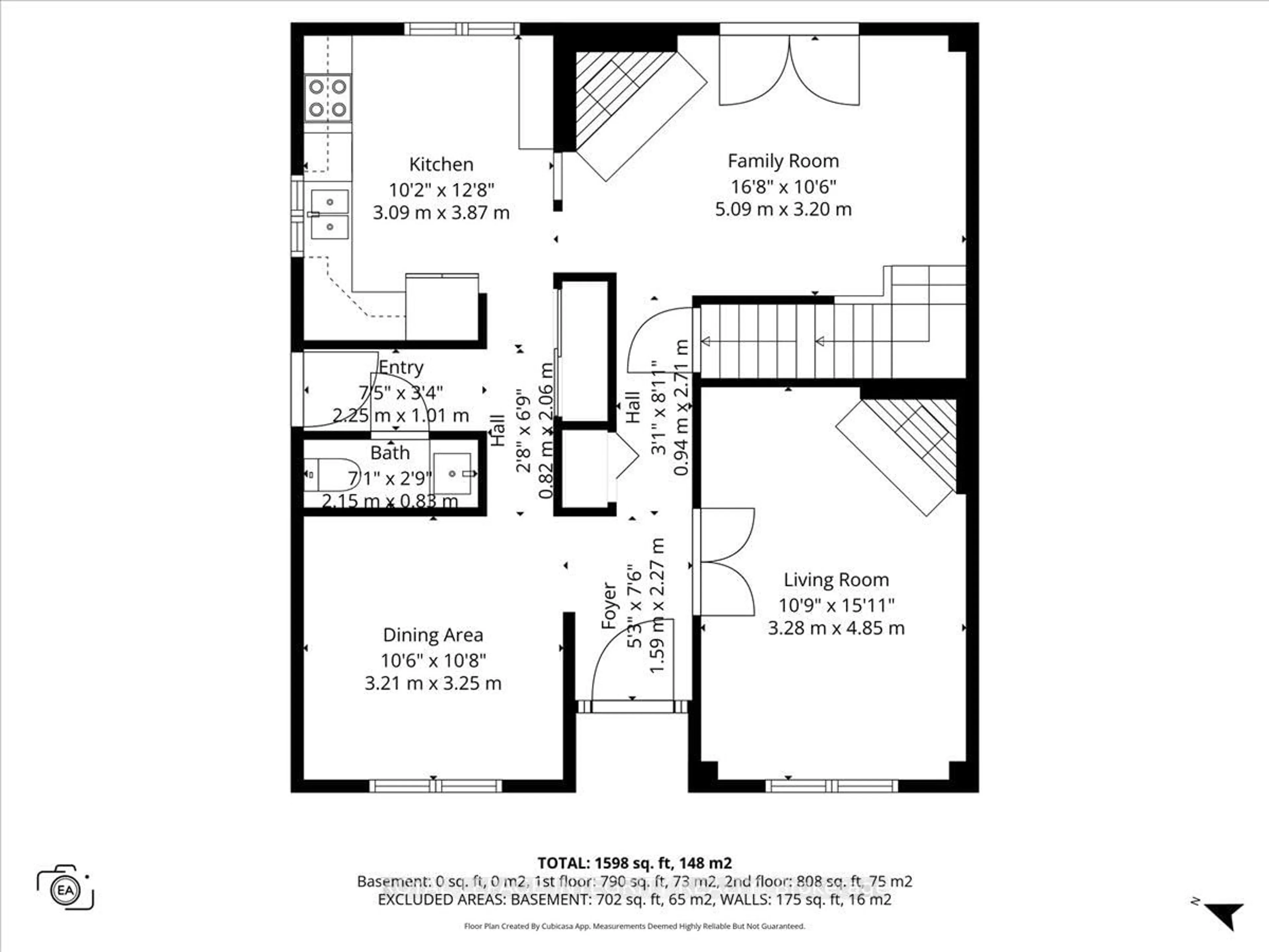 Floor plan for 1122 St Germain Cres, Ottawa Ontario K1C 2L8