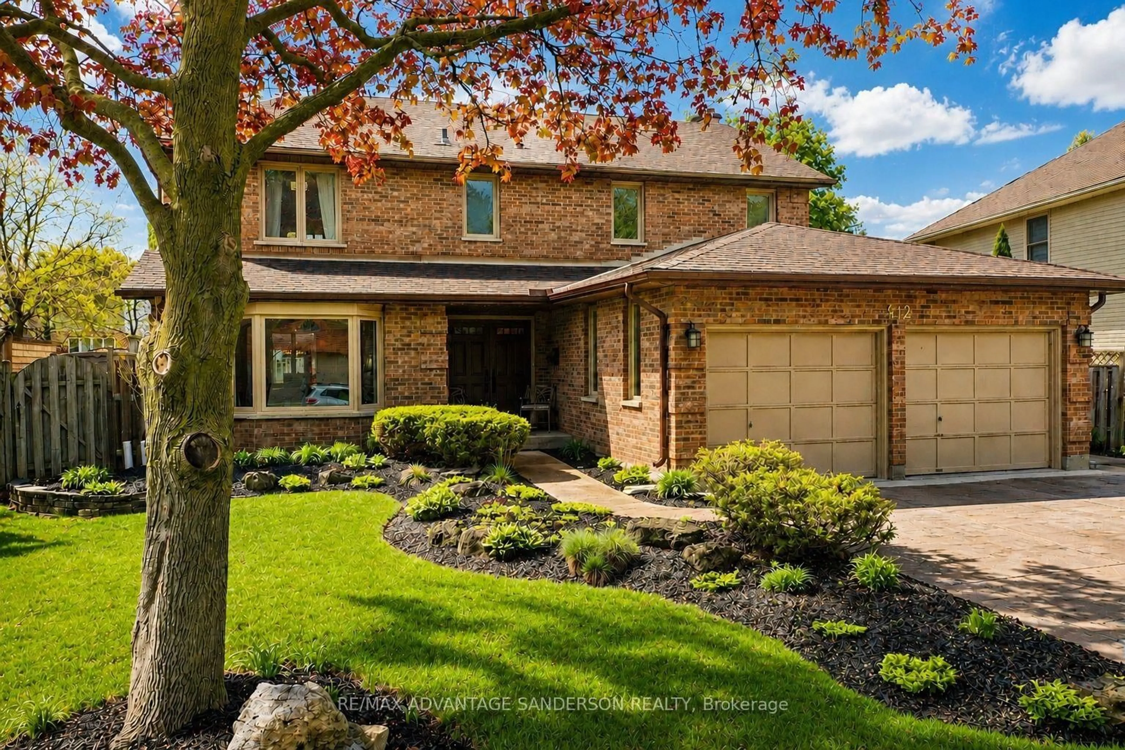 Home with brick exterior material, street for 512 Jeffreybrook Dr, London North Ontario N5X 2S6
