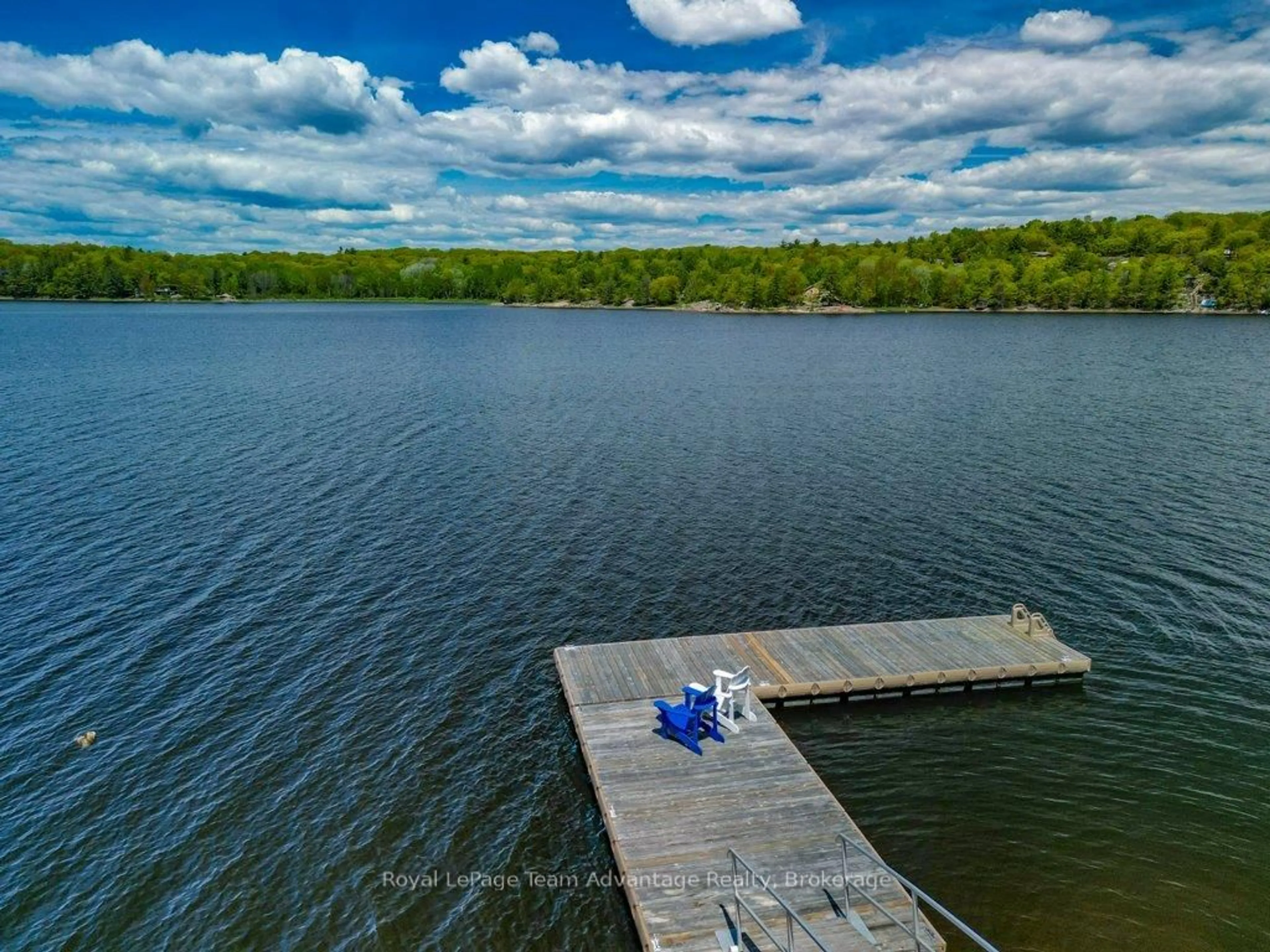 A pic from outside/outdoor area/front of a property/back of a property/a pic from drone, water/lake/river/ocean view for 47 Ridgeway Dr, Carling Ontario P0G 1G0