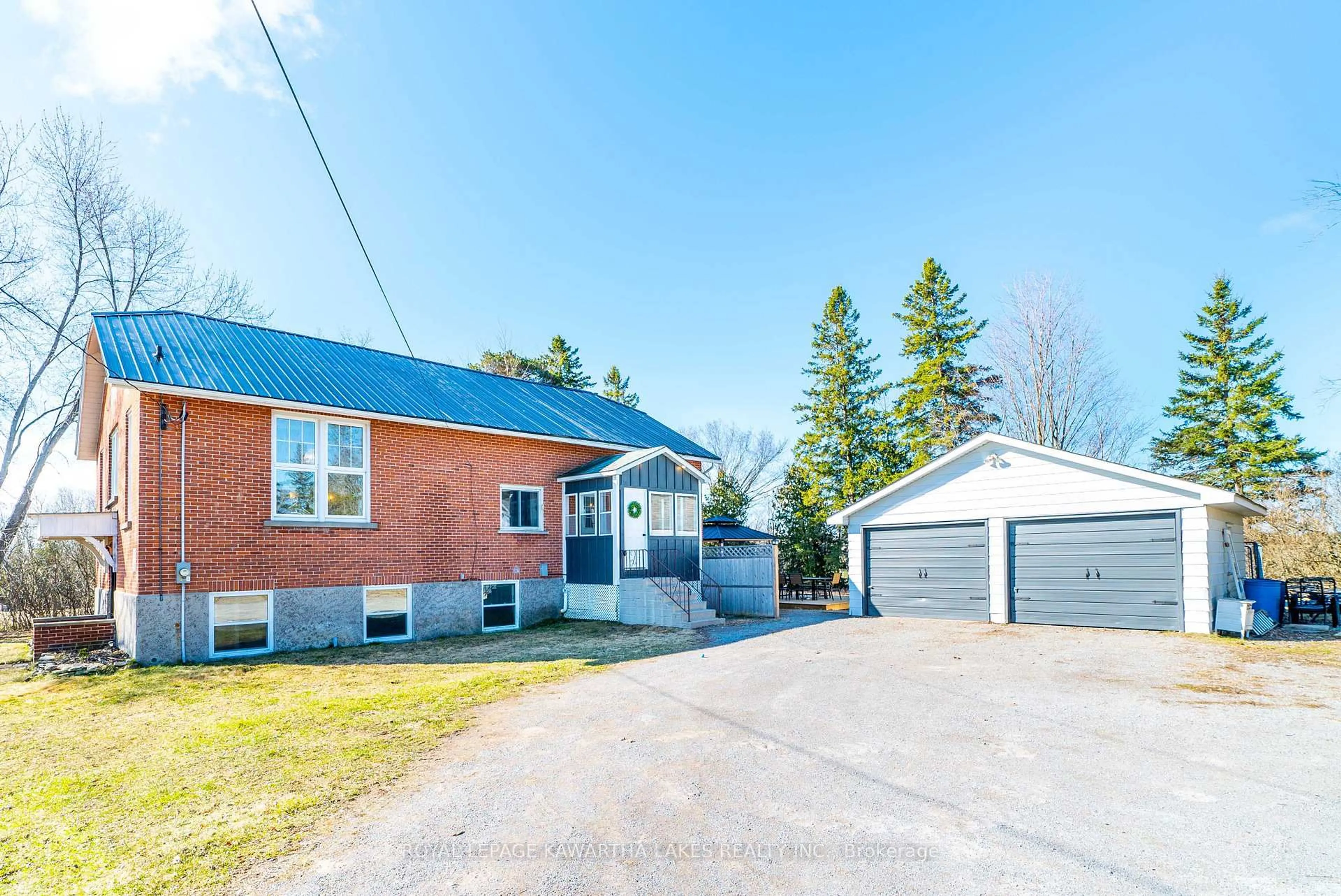A pic from outside/outdoor area/front of a property/back of a property/a pic from drone, street for 5393 35 Highway, Kawartha Lakes Ontario K0M 1N0
