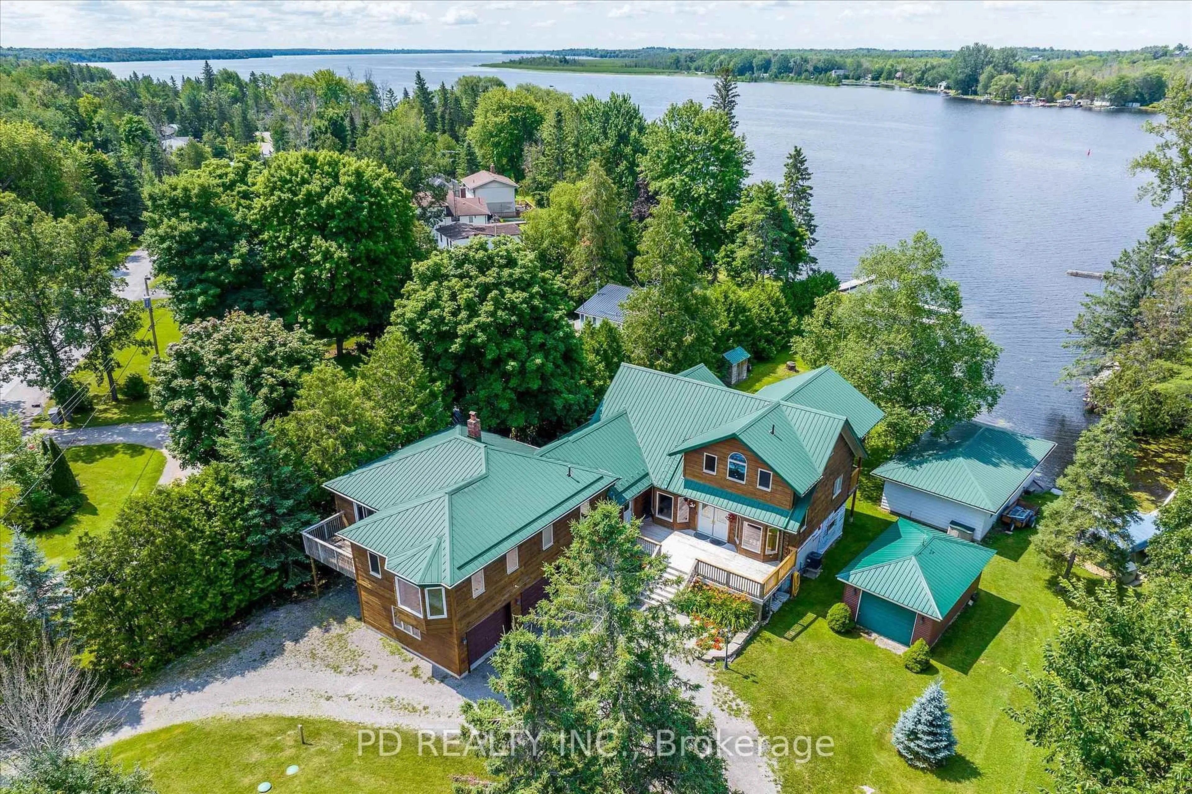 A pic from outside/outdoor area/front of a property/back of a property/a pic from drone, water/lake/river/ocean view for 48 Sturgeon Glen Rd, Kawartha Lakes Ontario K0M 1N0