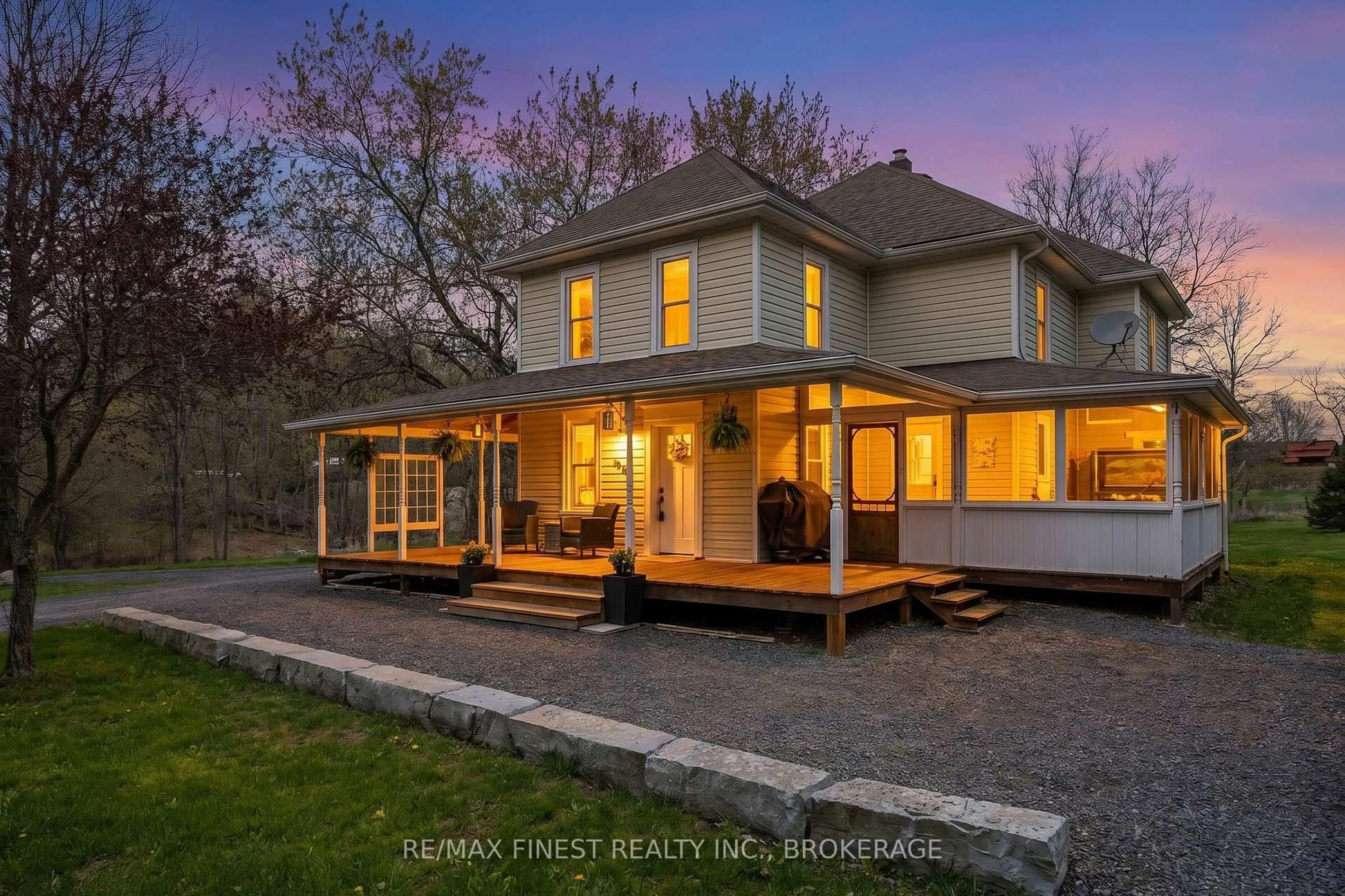 A pic from outside/outdoor area/front of a property/back of a property/a pic from drone, street for 402 Jones Falls Rd, Rideau Lakes Ontario K0G 1E0