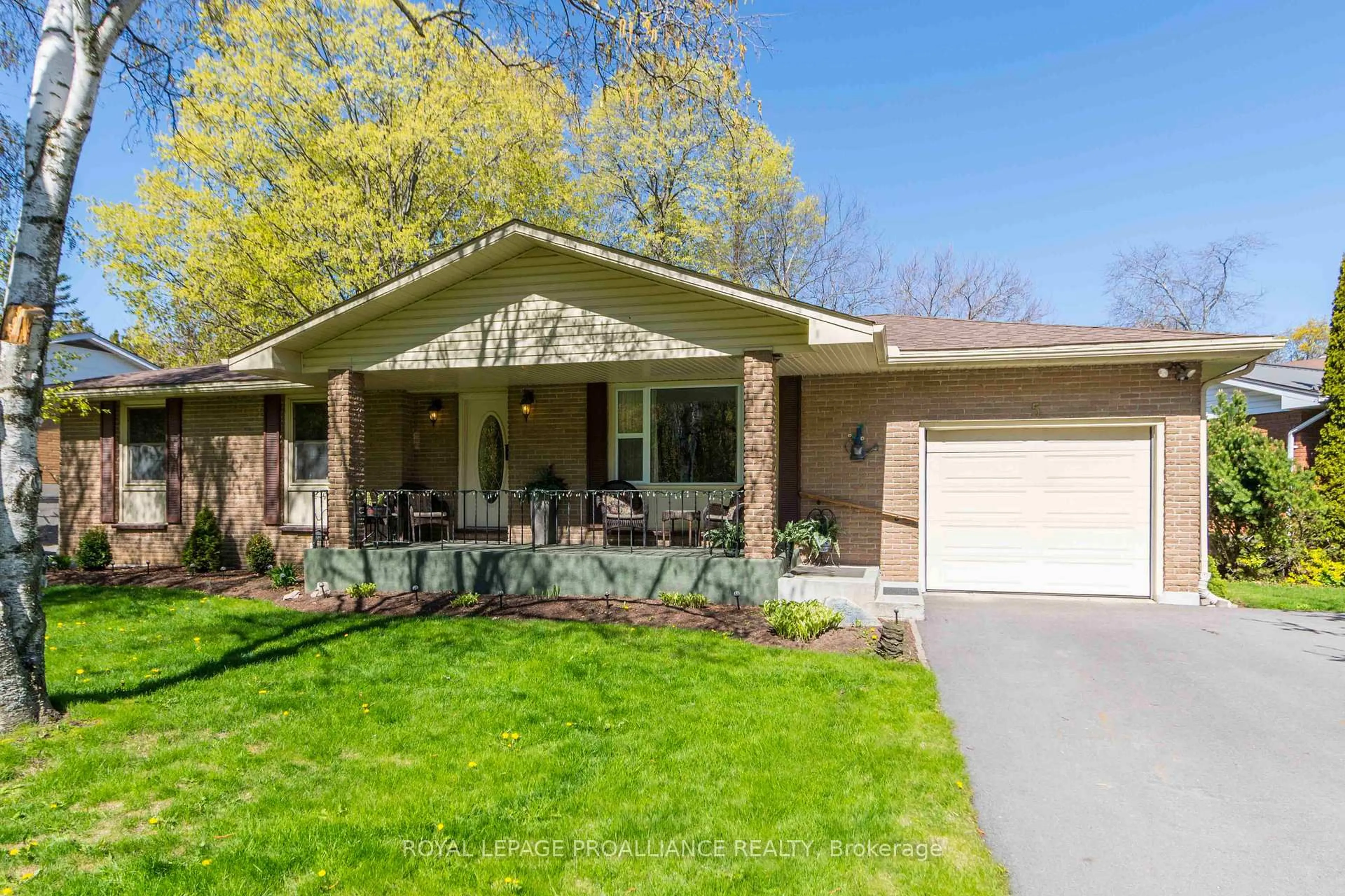 Home with brick exterior material, street for 5 Parkside Dr, Quinte West Ontario K8V 5L6