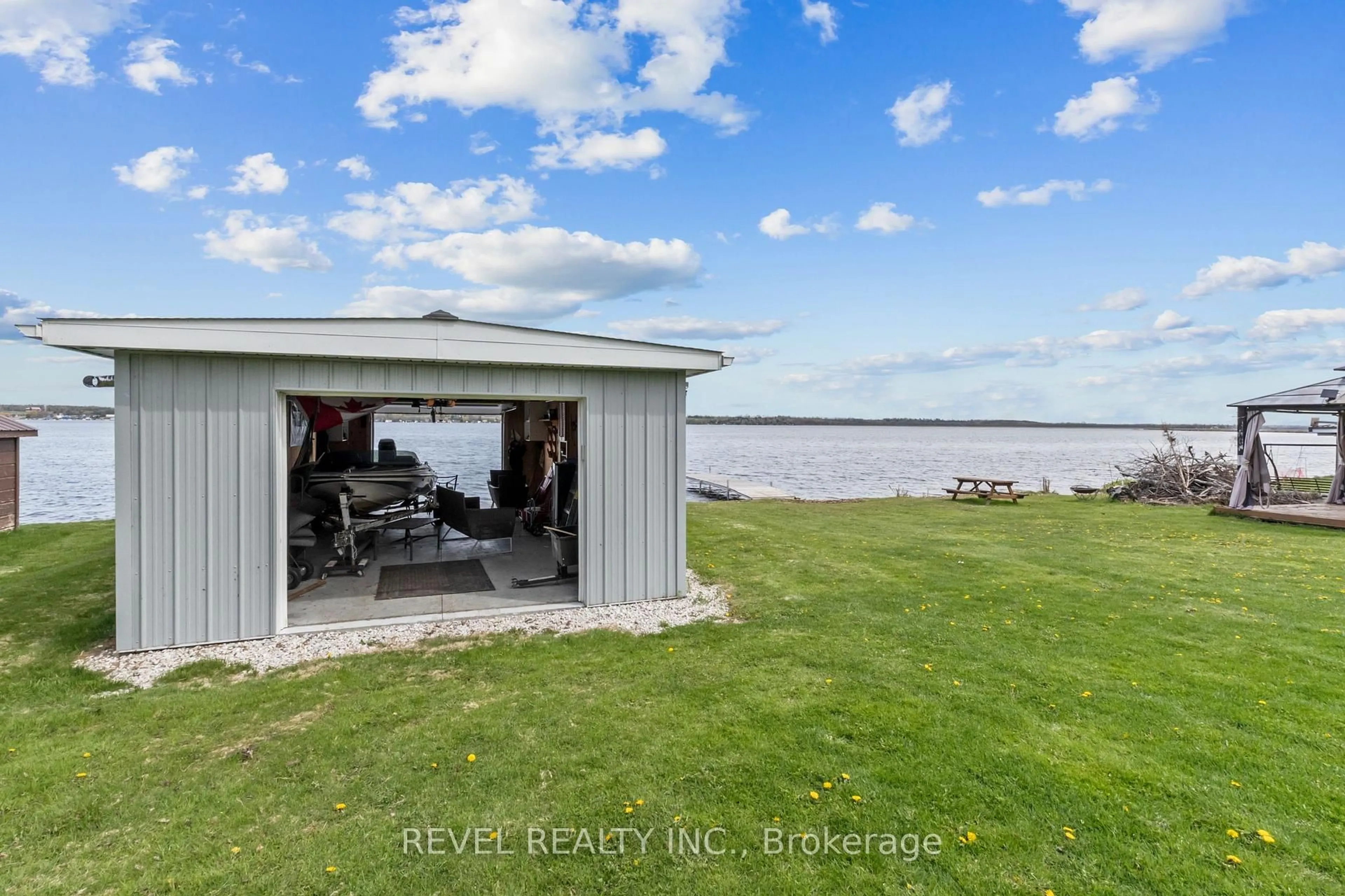 A pic from outside/outdoor area/front of a property/back of a property/a pic from drone, water/lake/river/ocean view for 151 Beehive Dr, Kawartha Lakes Ontario K0M 1G0