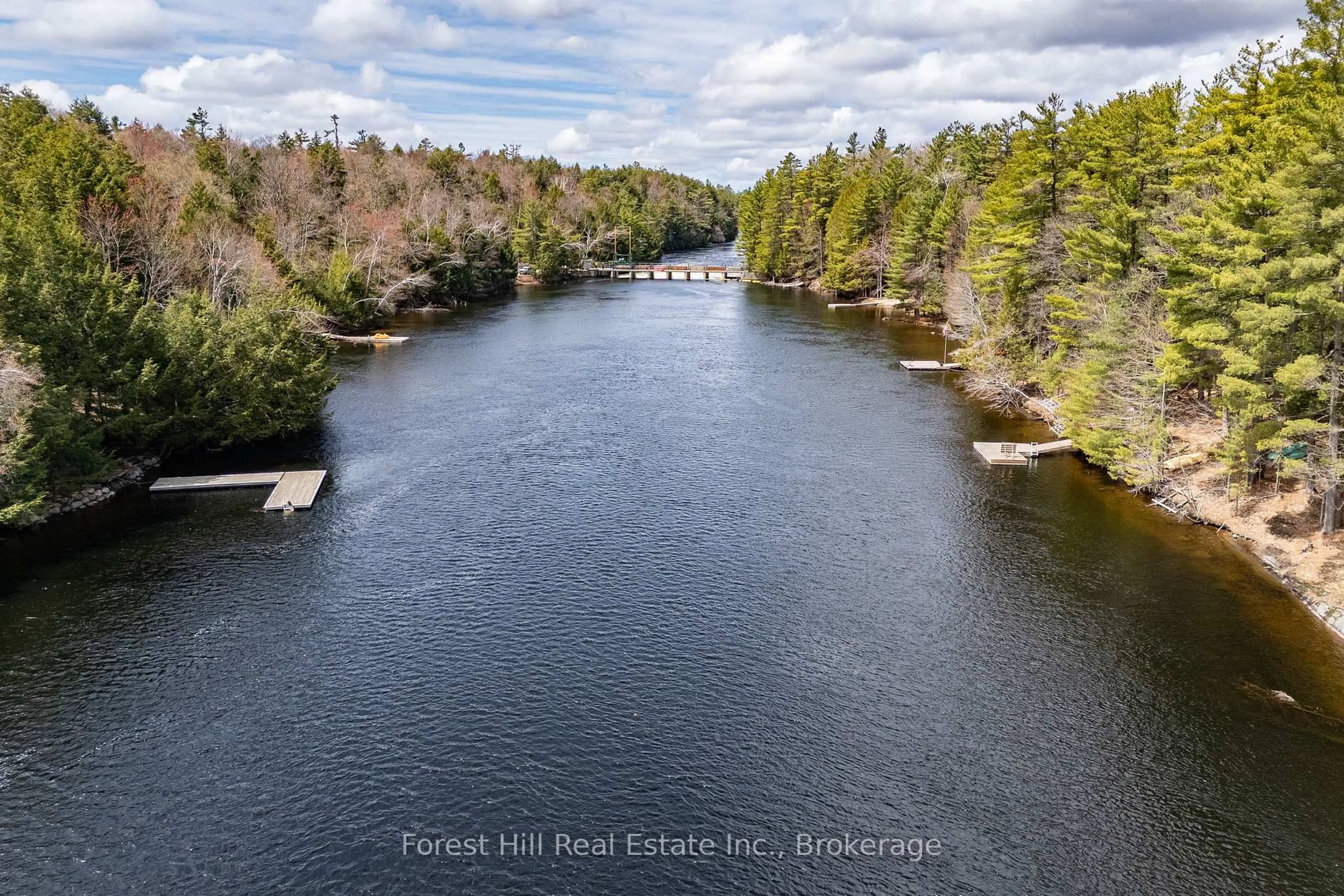 A pic from outside/outdoor area/front of a property/back of a property/a pic from drone, water/lake/river/ocean view for 13-1630 Muskoka District Road 38 Rd, Muskoka Lakes Ontario P0C 1A0