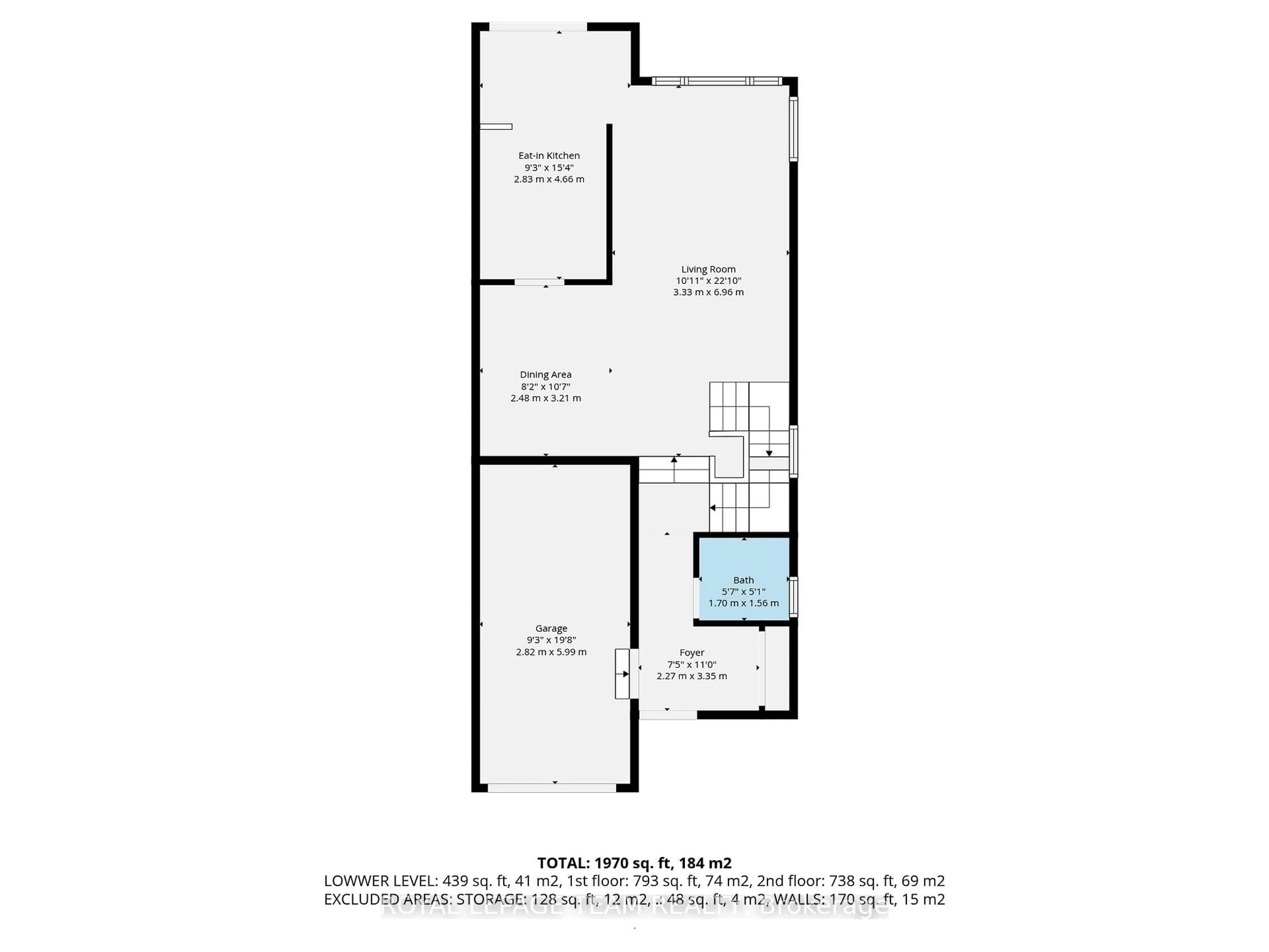 Floor plan for 108 Landover Cres, Ottawa Ontario K2M 2W4