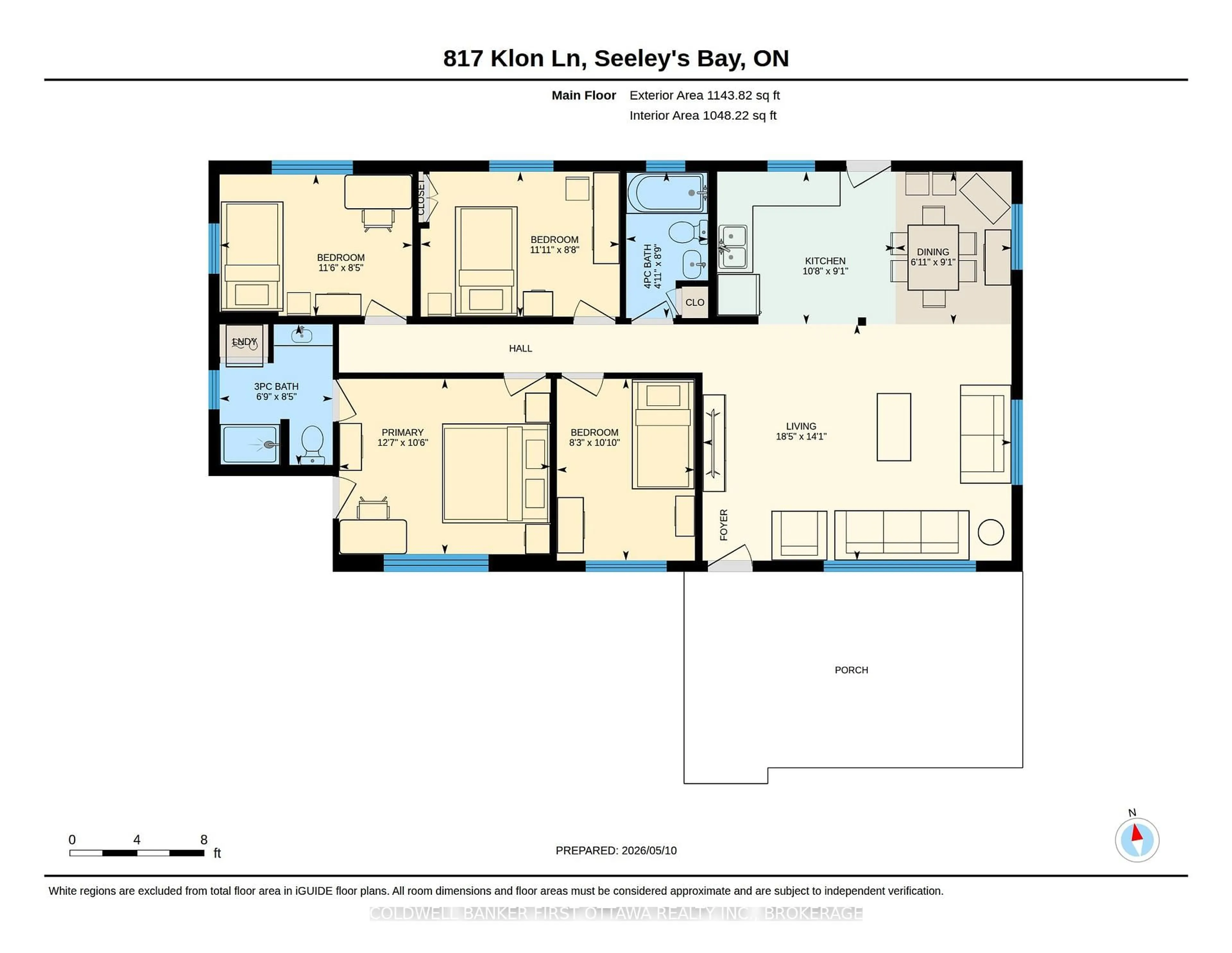 Floor plan for 817 Klon Lane, Leeds and the Thousand Islands Ontario K0H 2N0