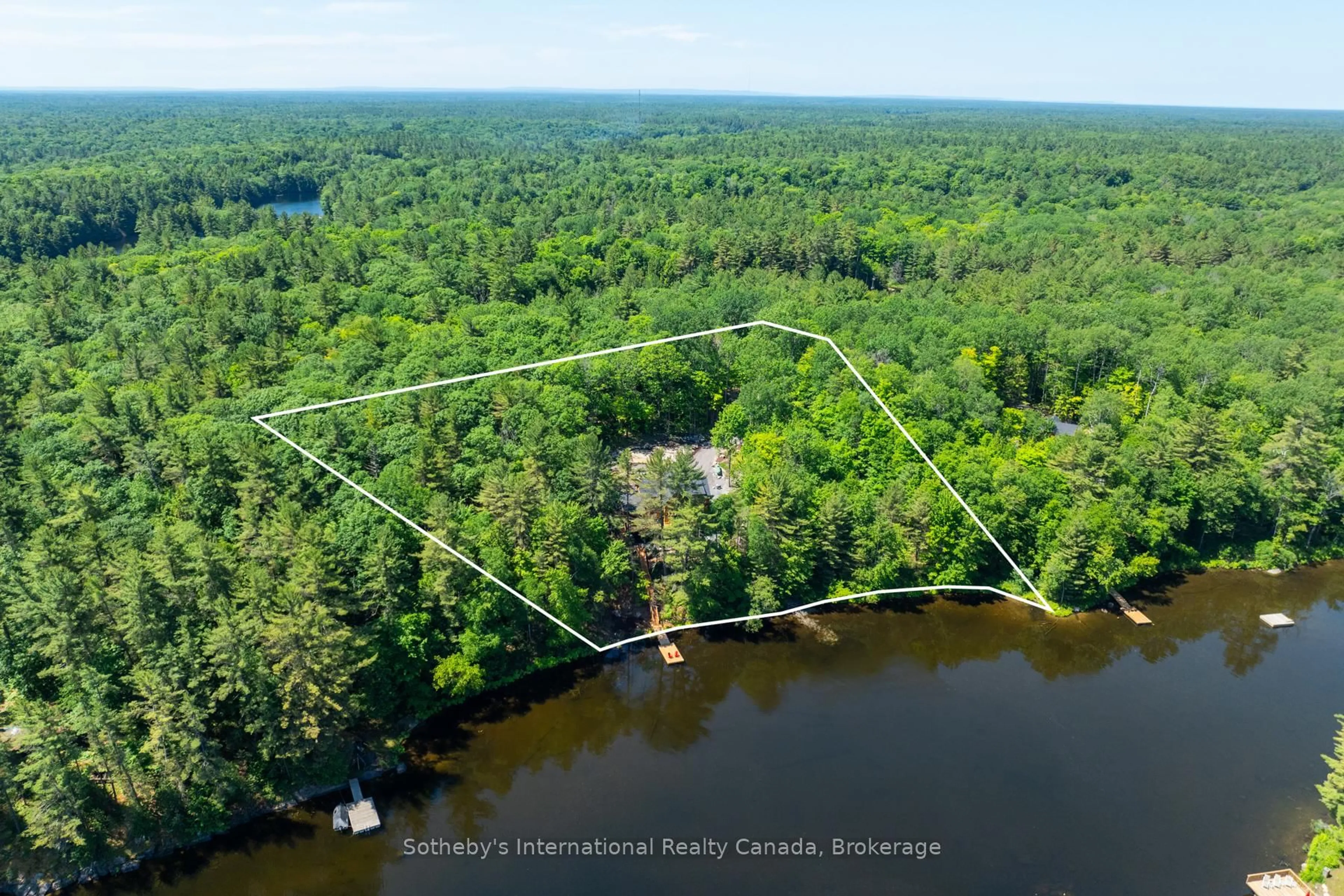 A pic from outside/outdoor area/front of a property/back of a property/a pic from drone, water/lake/river/ocean view for 1213 CAMP JACKSON Rd #15, Muskoka Lakes Ontario P0C 1A0