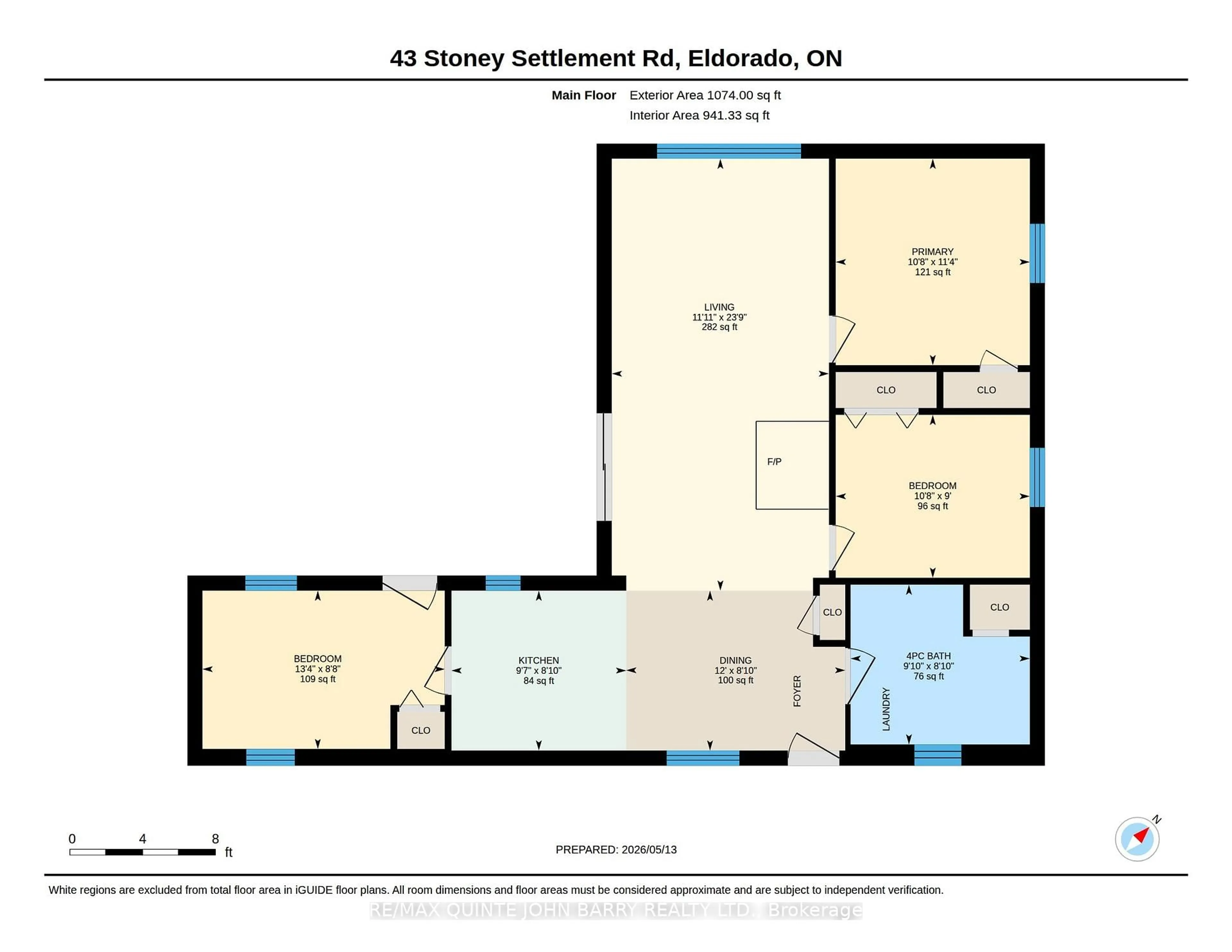 Floor plan for 43 Stoney Settlement Rd, Madoc Ontario K0K 1Y0