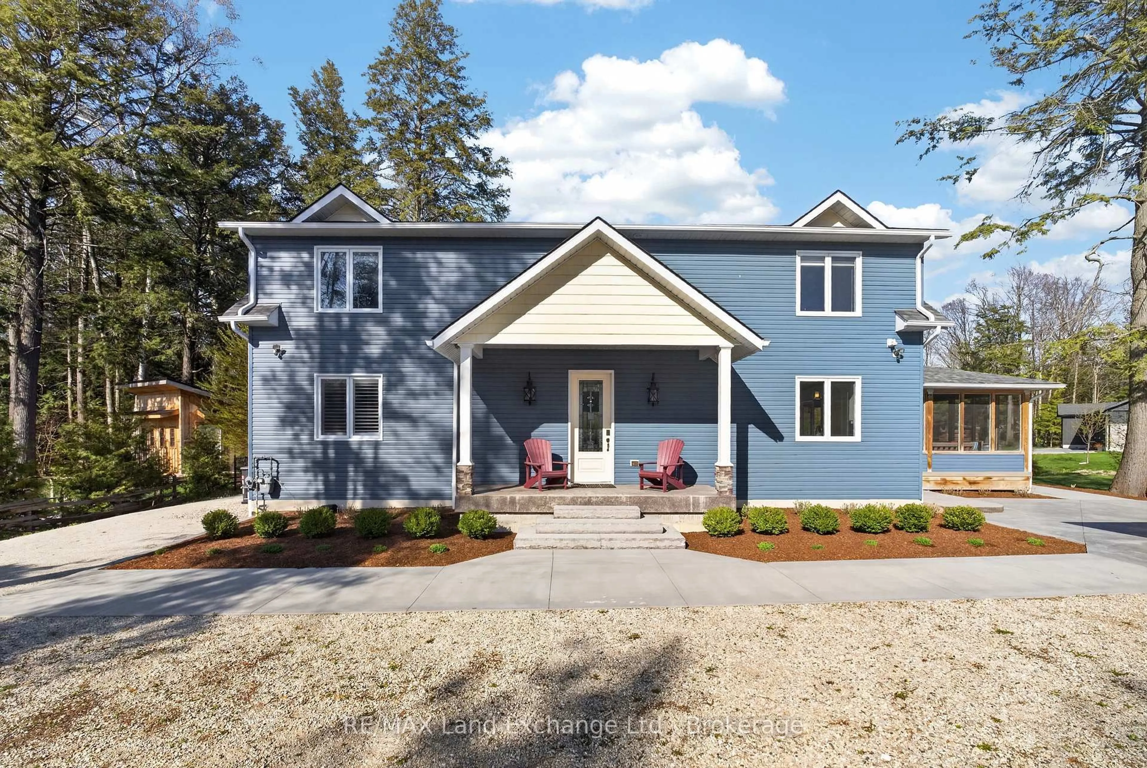 Home with vinyl exterior material, street for 144 Huron Rd, Huron-Kinloss Ontario N2Z 2X3