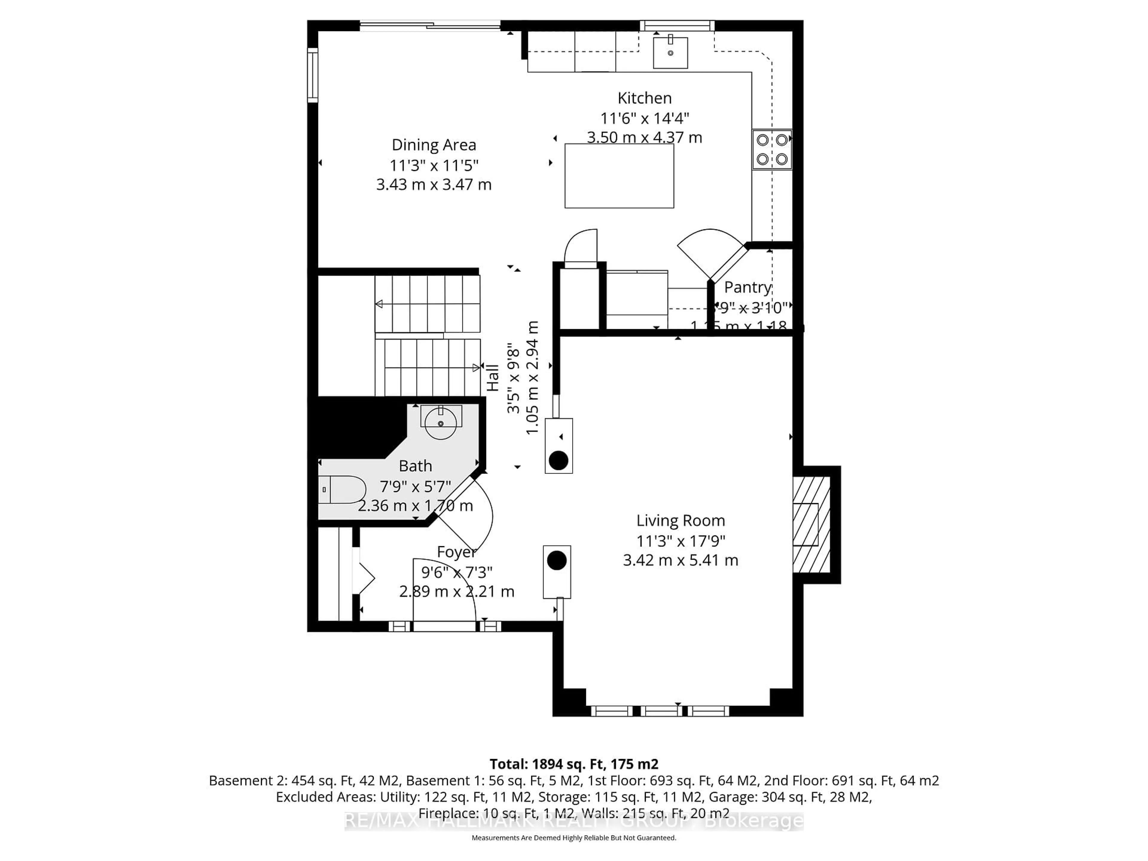 Floor plan for 15 Manoir St, Russell Ontario K0A 1W0