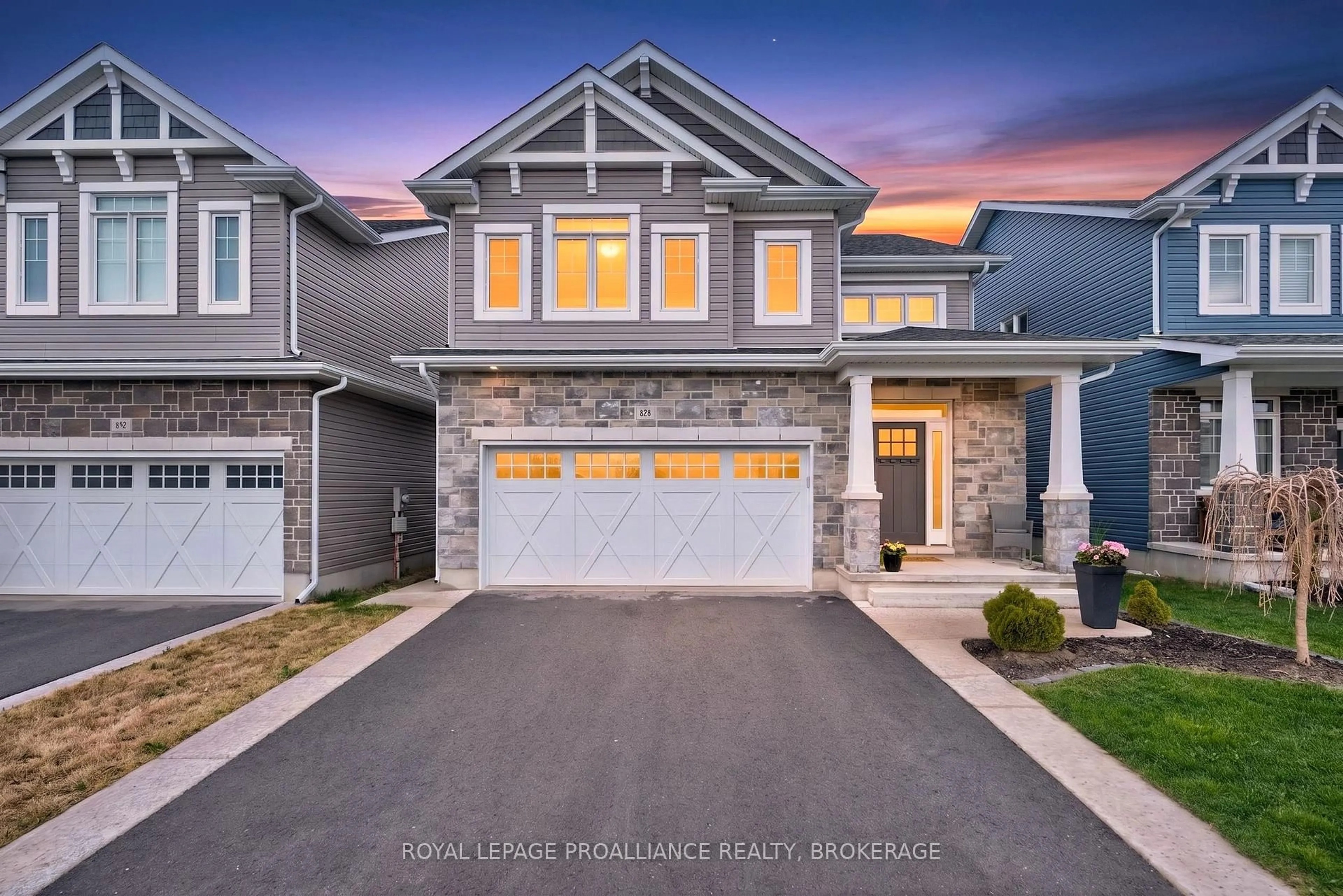 Home with vinyl exterior material, street for 828 Celeste Dr, Kingston Ontario K7P 0P6