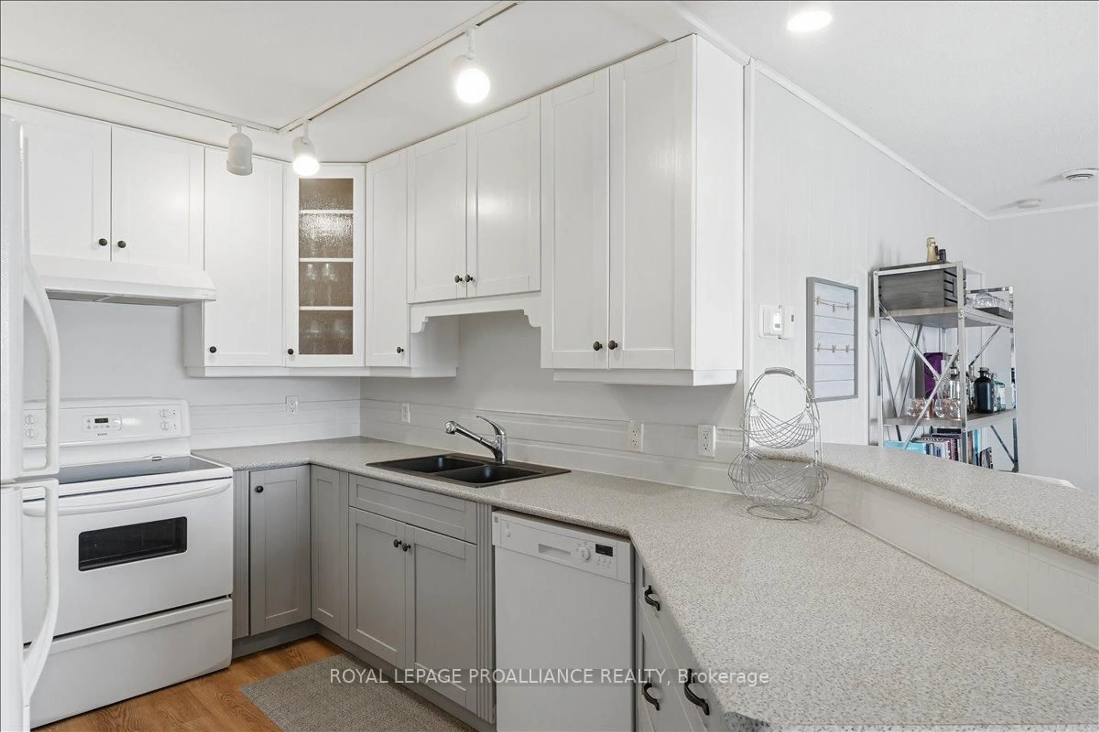 Open concept kitchen, ceramic/tile floor for 381B Inglesby Rd, Stone Mills Ontario K0K 2A0