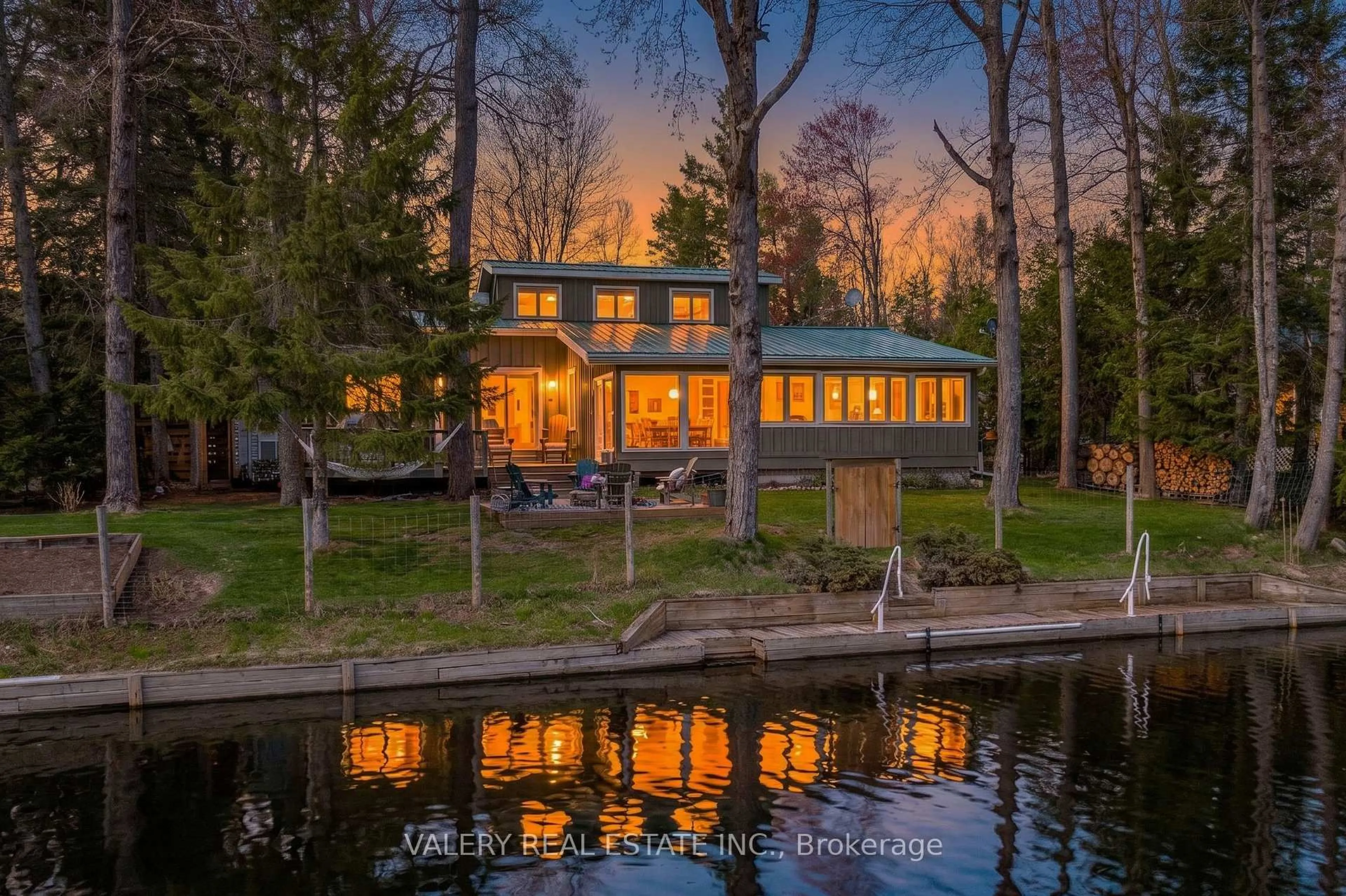 A pic from outside/outdoor area/front of a property/back of a property/a pic from drone, water/lake/river/ocean view for 355 Southam Dr Dr, Kawartha Lakes Ontario K0M 1N0