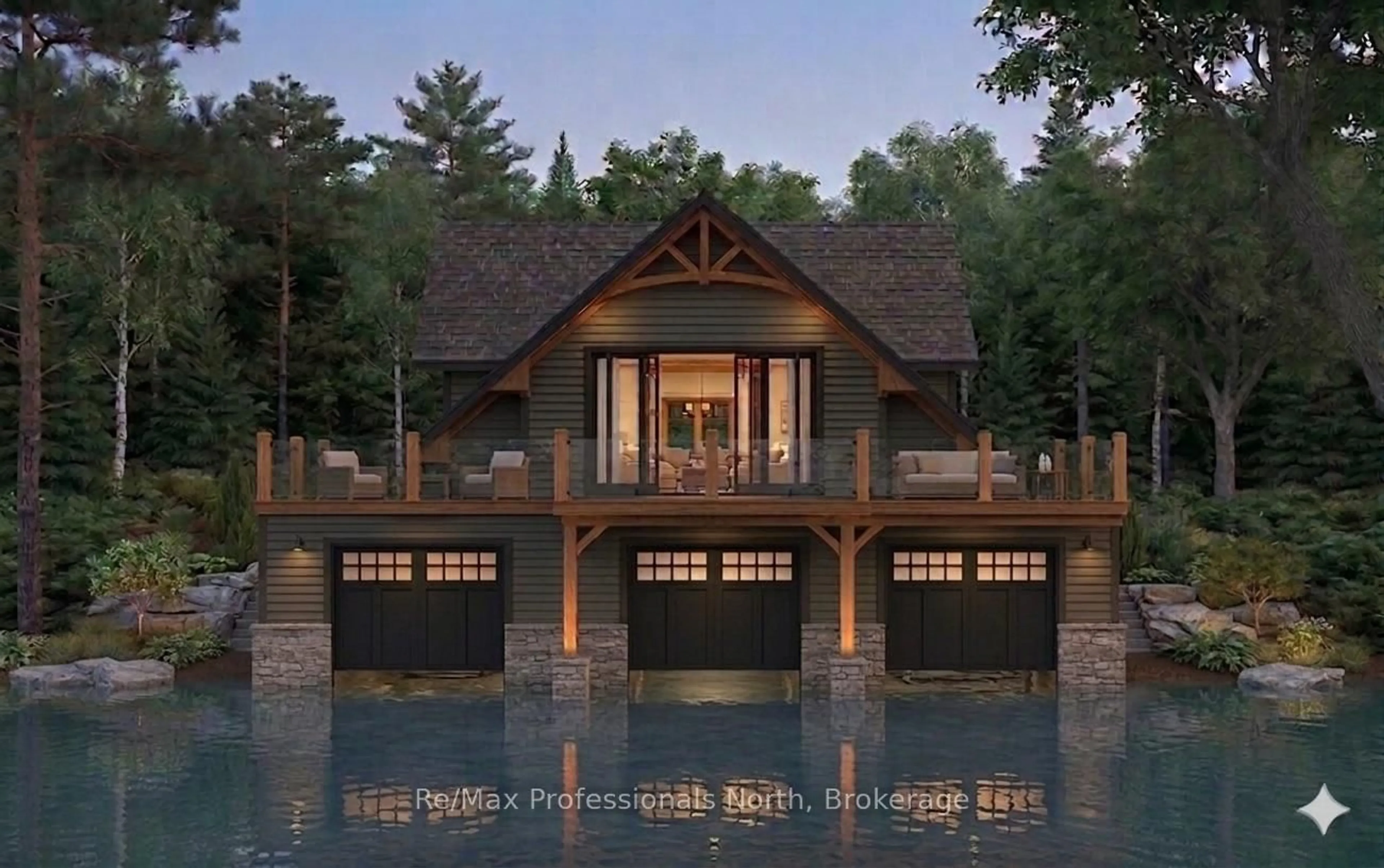 Indoor garage for 1054 Brydons Bay Rd, Gravenhurst Ontario P1P 1R1