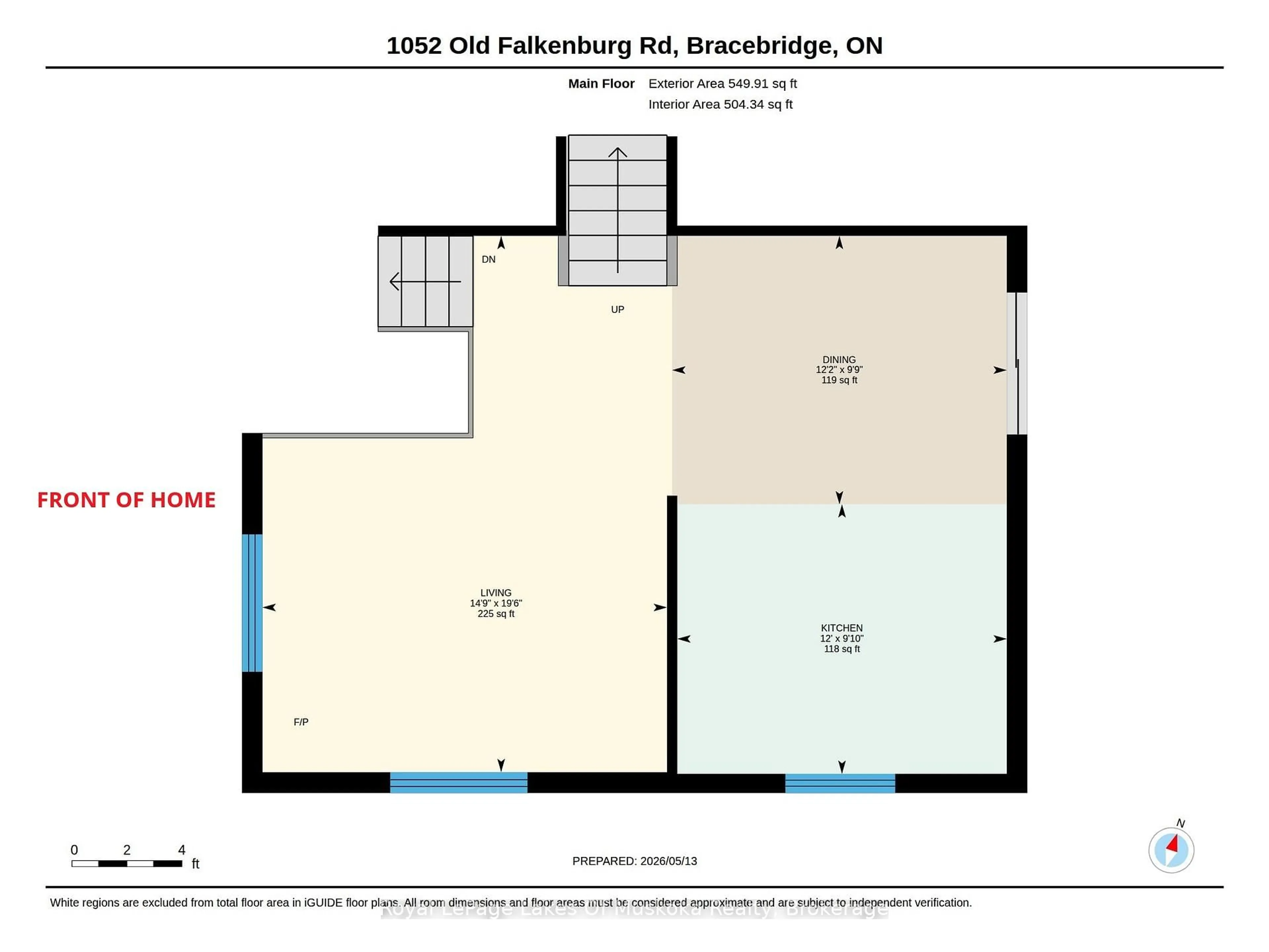 Floor plan for 1052 Old Falkenburg Rd, Bracebridge Ontario P1L 1X4