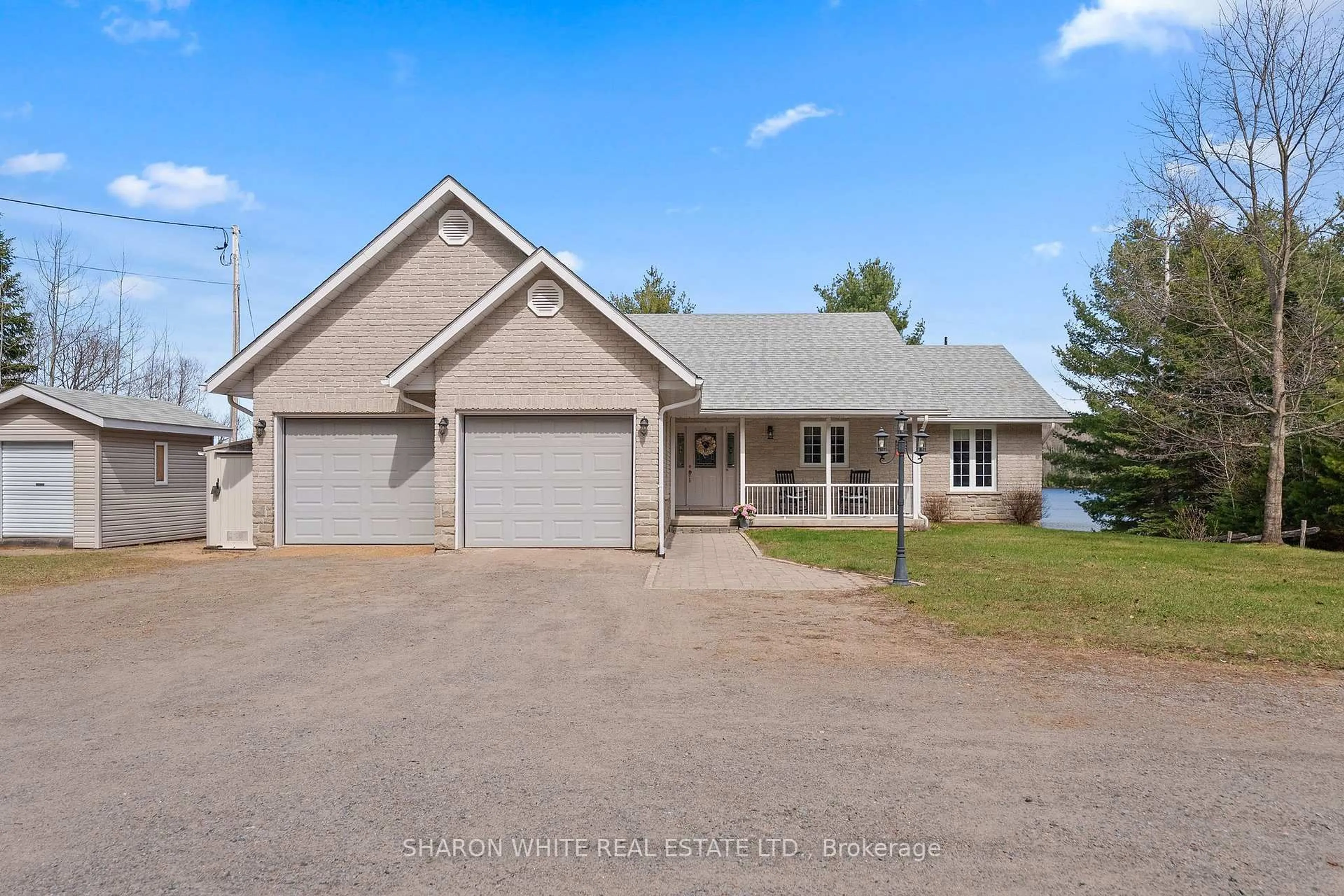 A pic from outside/outdoor area/front of a property/back of a property/a pic from drone, street for 214A Centre Rd, Maynooth Ontario K0L 2K0