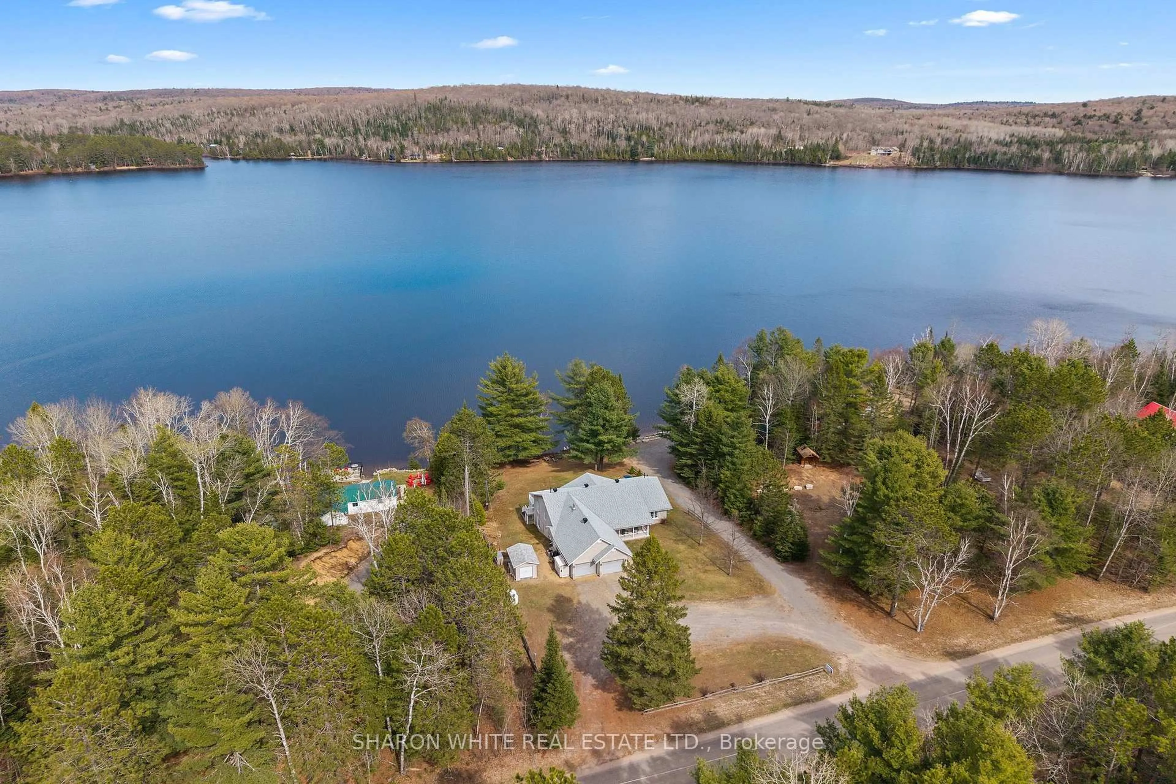 A pic from outside/outdoor area/front of a property/back of a property/a pic from drone, water/lake/river/ocean view for 214A Centre Rd, Maynooth Ontario K0L 2K0