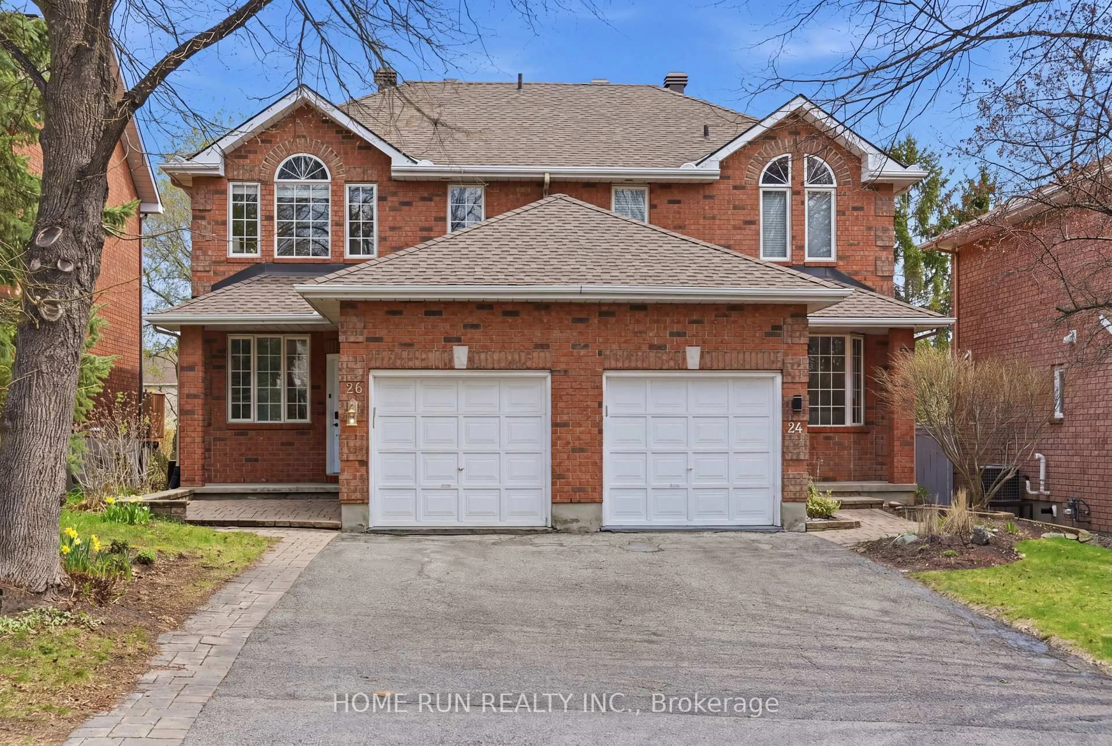 Home with brick exterior material, street for 26 Highmont Crt, Ottawa Ontario K2T 1B2