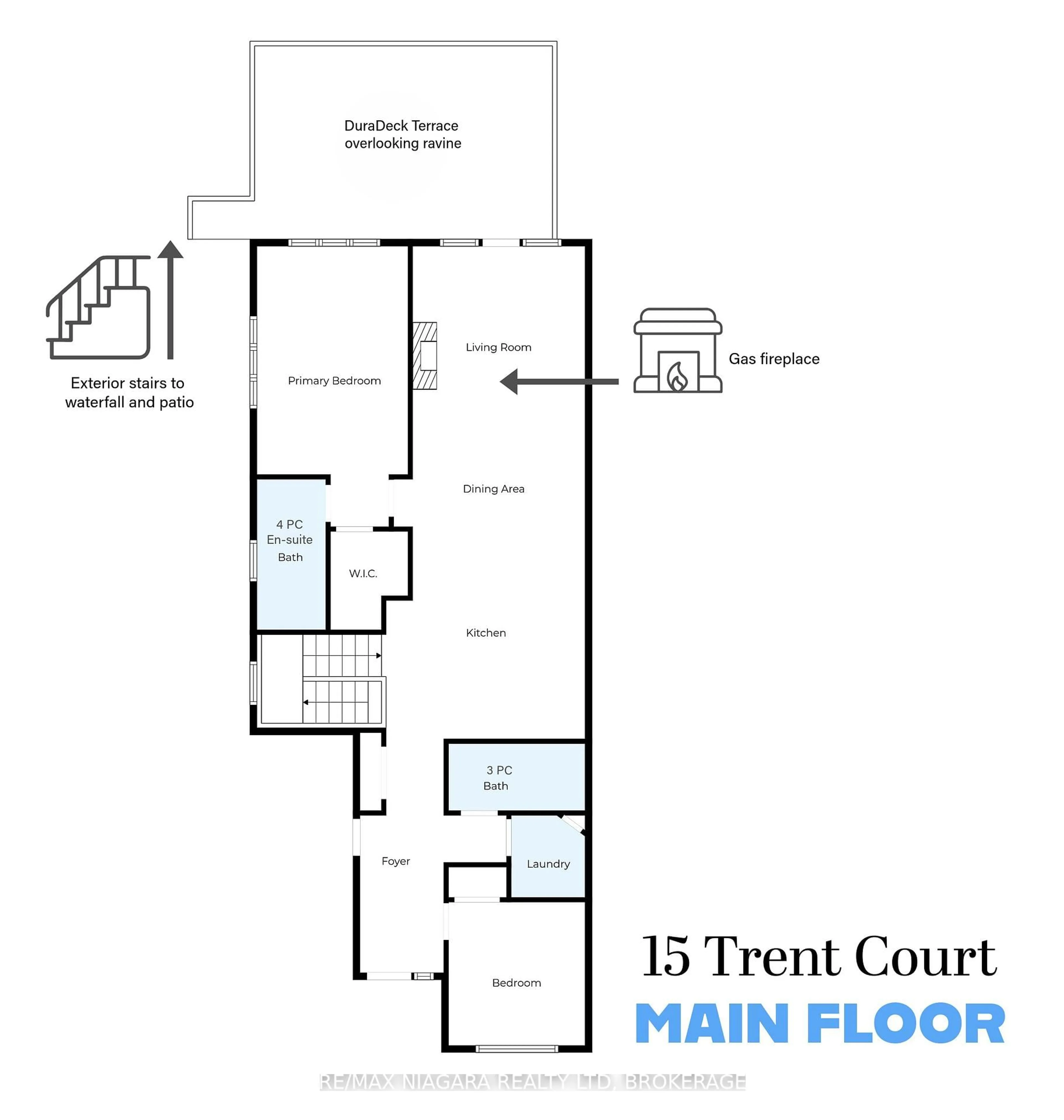 Floor plan for 15 Trent Crt, St. Catharines Ontario L2S 0A7