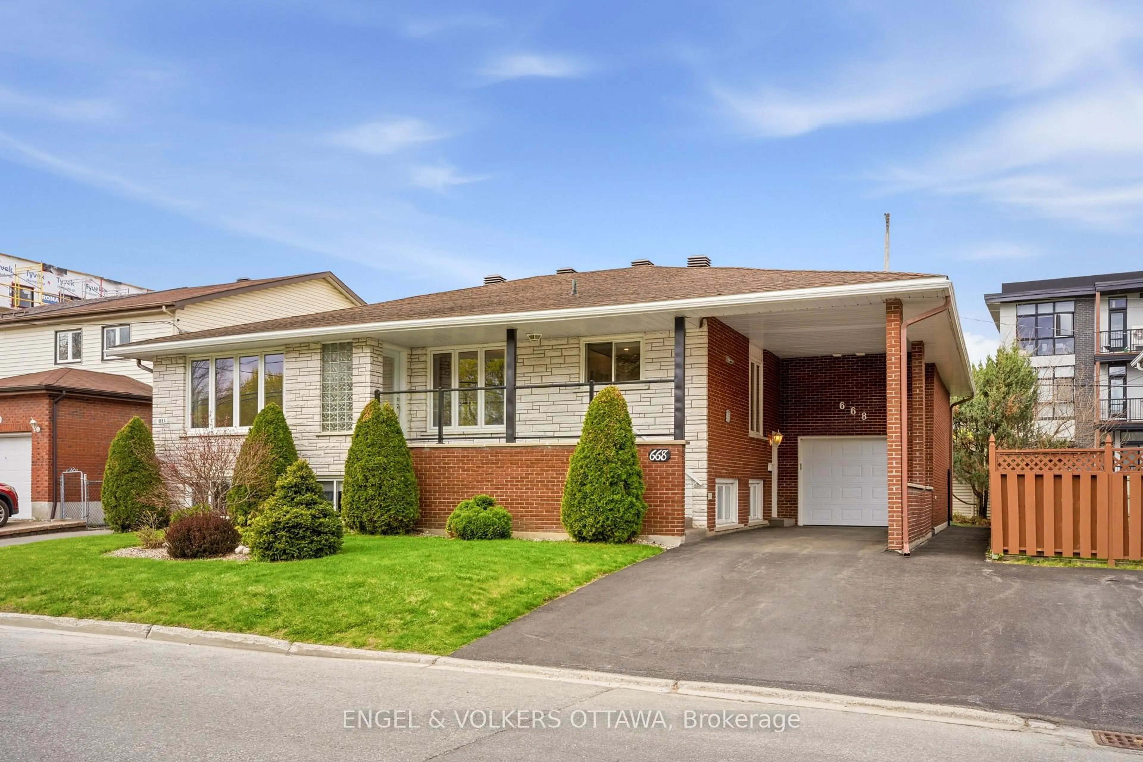 Home with brick exterior material, street for 668 De L'eglise St, Ottawa Ontario K1K 3K2