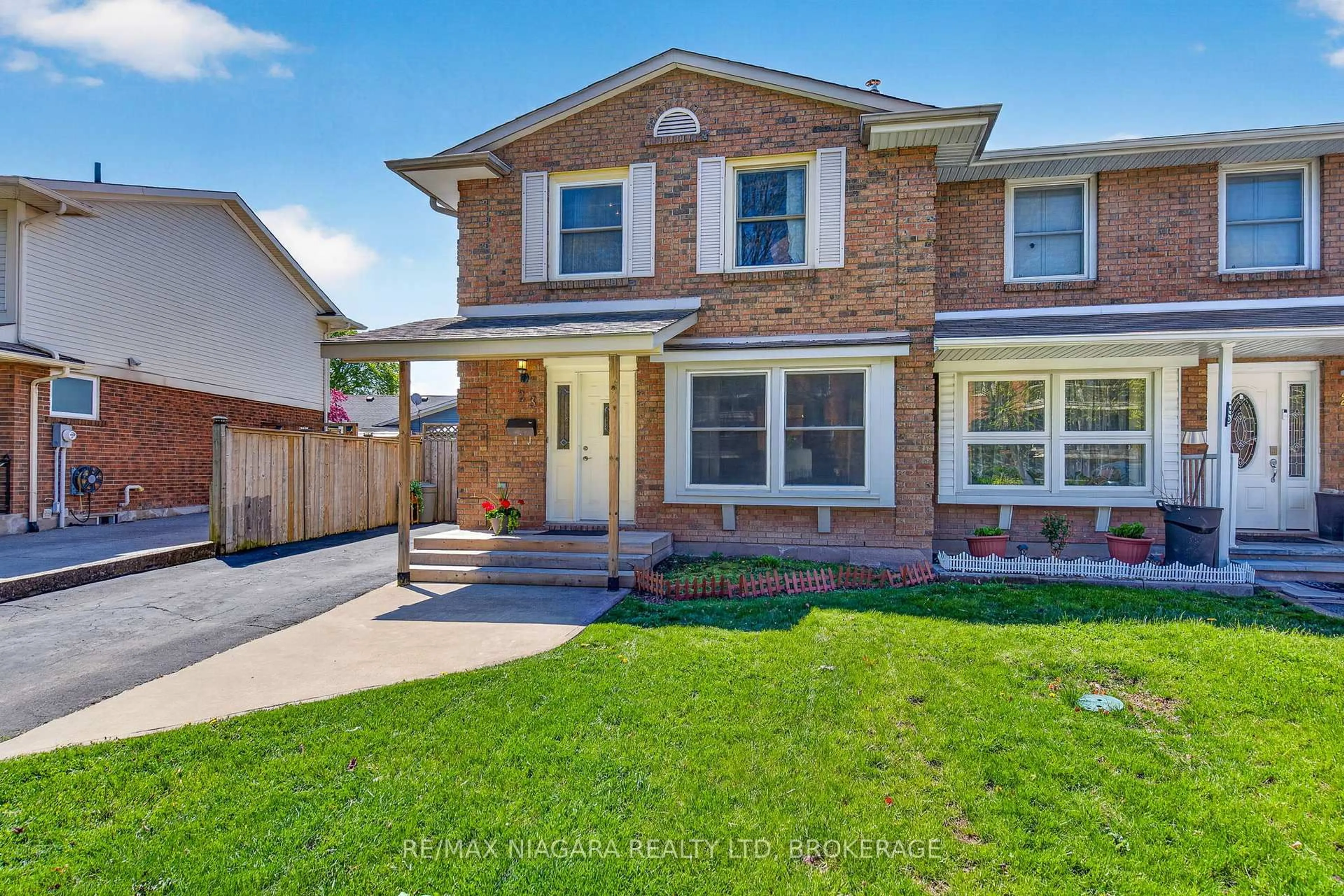 Home with brick exterior material, street for 23 Windward St, St. Catharines Ontario L2M 7P4
