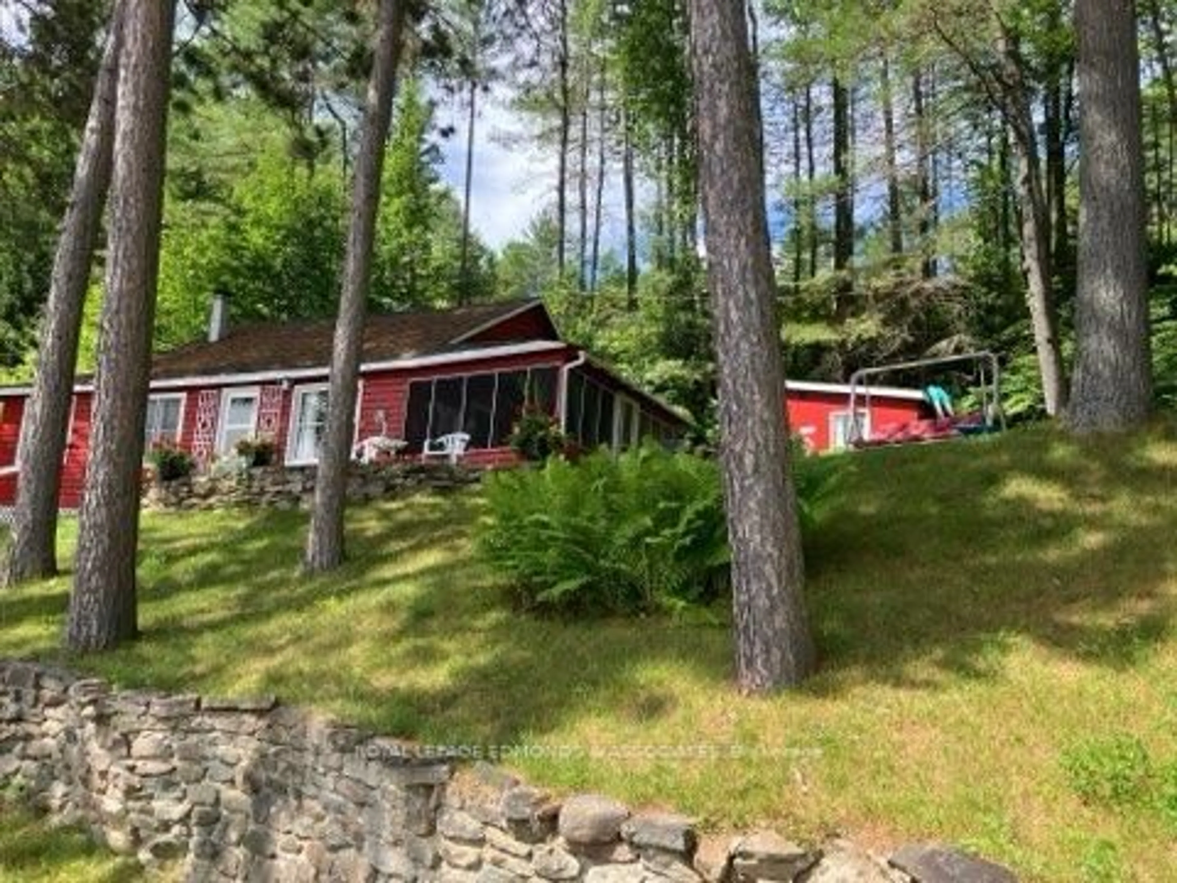 A pic from outside/outdoor area/front of a property/back of a property/a pic from drone, forest/trees view for 544 Rocky Point Lane, Deep River Ontario K0J 1P0