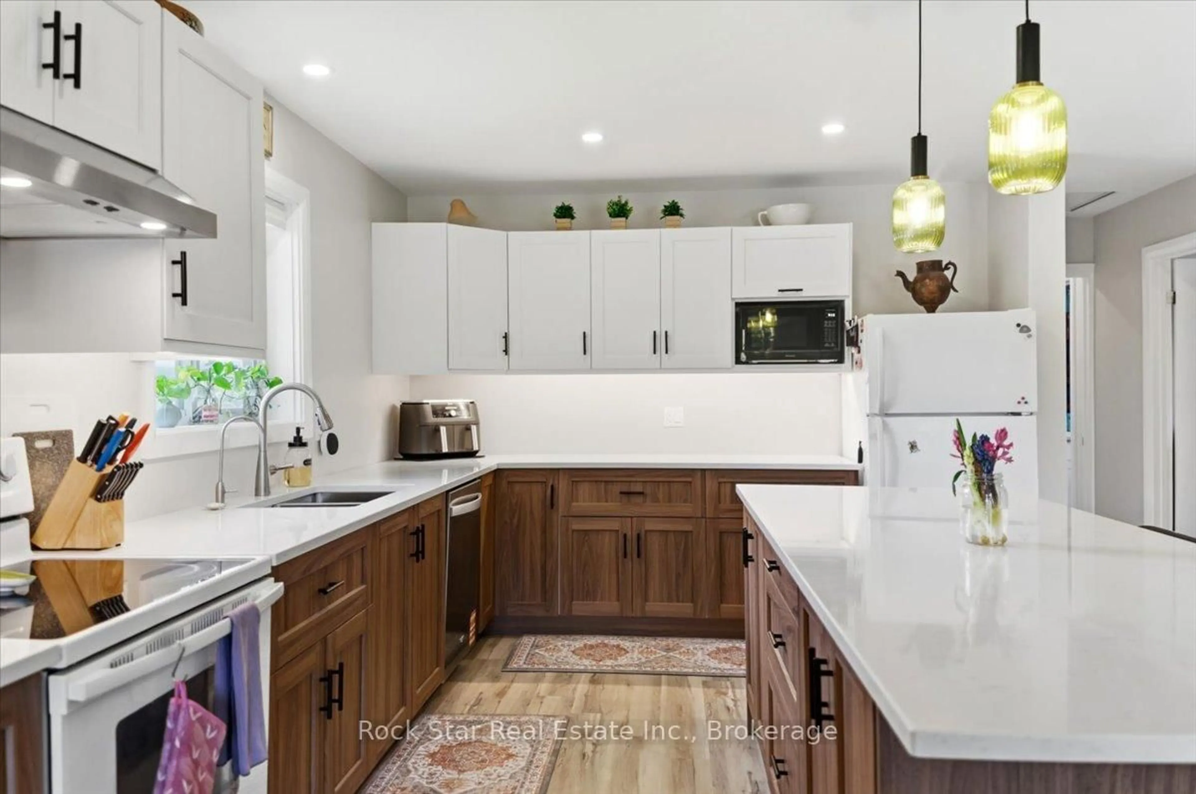 Contemporary kitchen, ceramic/tile floor for 9487 Maas Park Dr, Wellington North Ontario N0G 2L0
