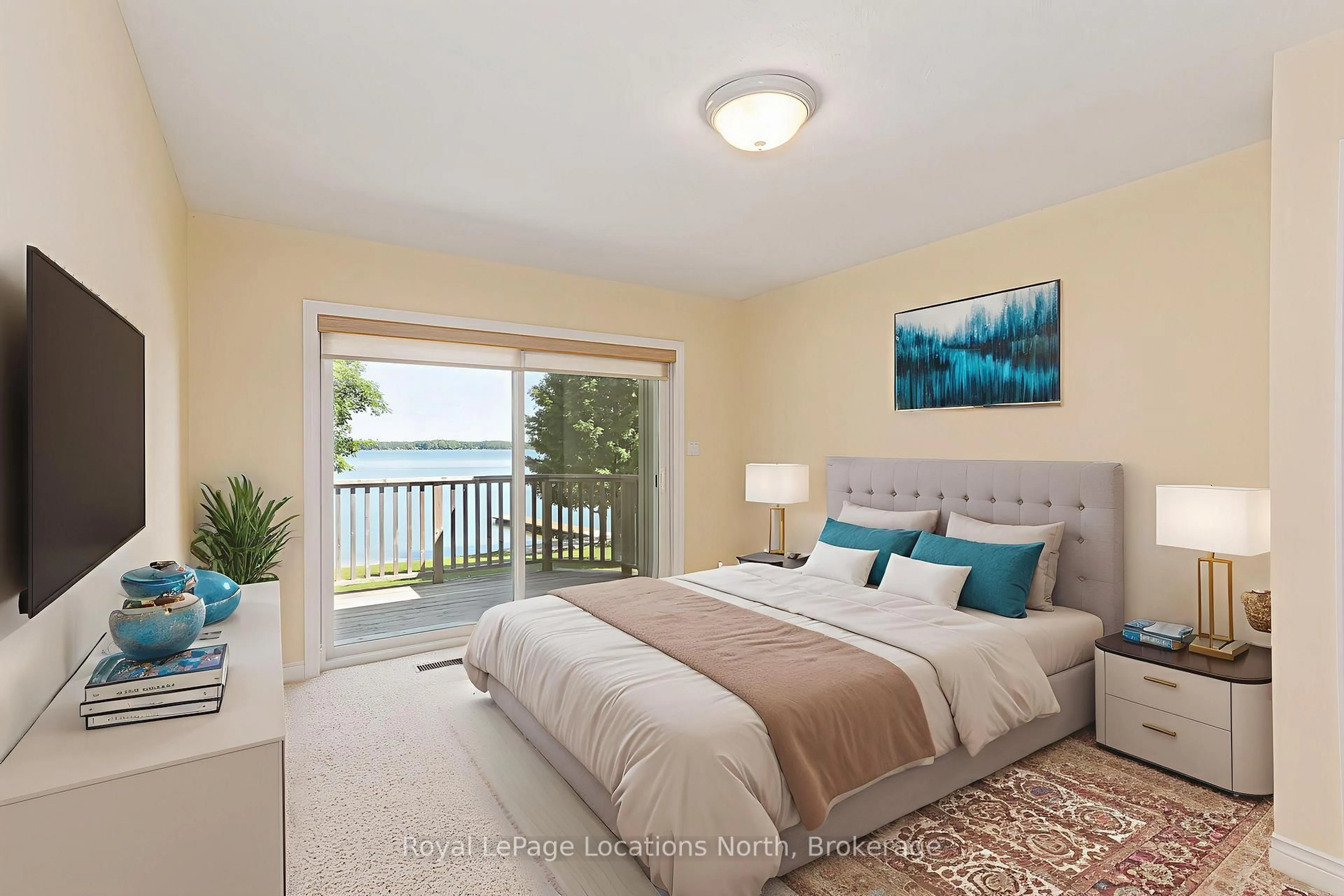 Bedroom with bed, unknown for 115 South Shores Rd, Grey Highlands Ontario N0C 1E0