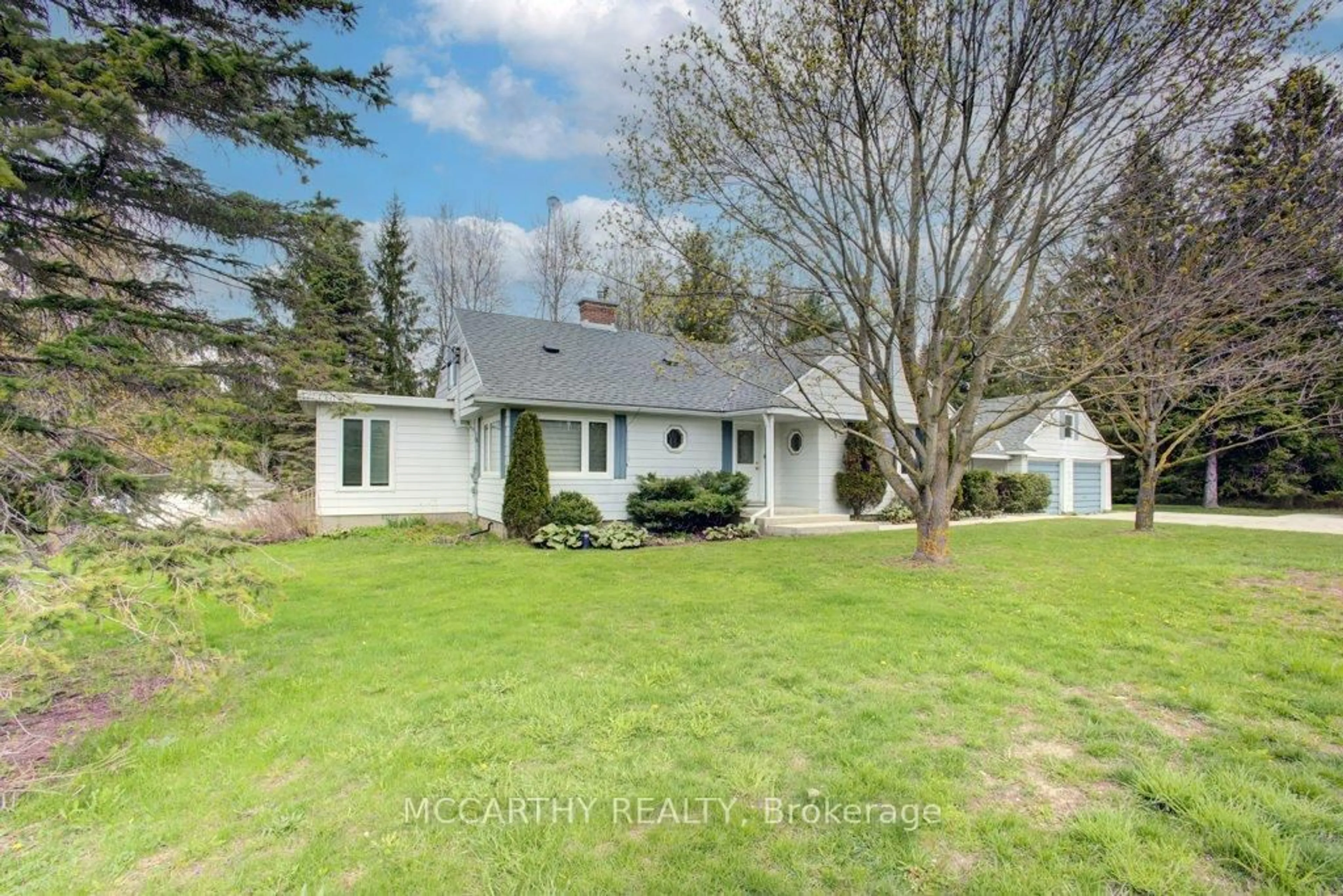 A pic from outside/outdoor area/front of a property/back of a property/a pic from drone, unknown for 407113 Grey Rd 4 Rd, Grey Highlands Ontario N0C 1E0