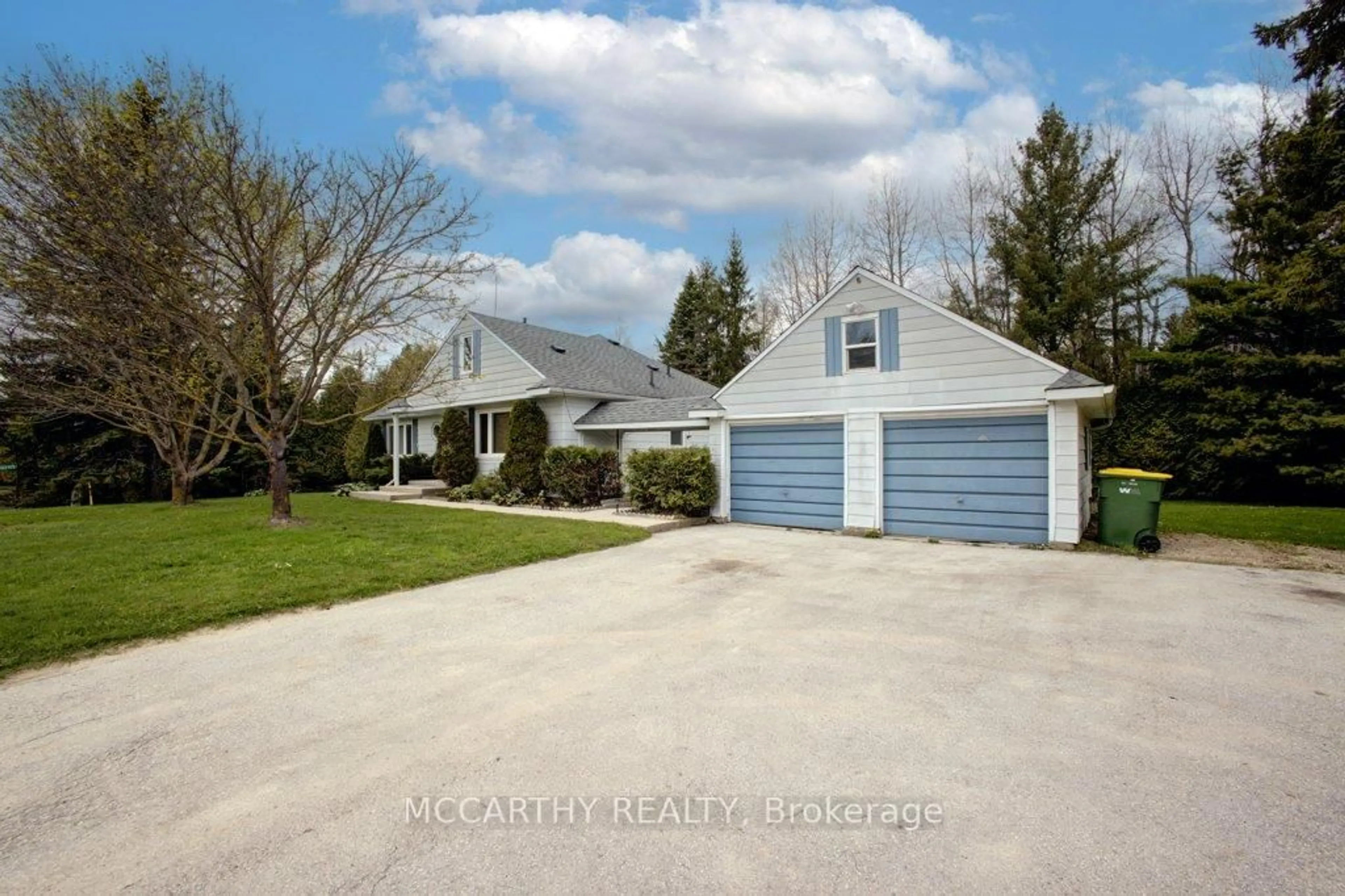 A pic from outside/outdoor area/front of a property/back of a property/a pic from drone, street for 407113 Grey Rd 4 Rd, Grey Highlands Ontario N0C 1E0