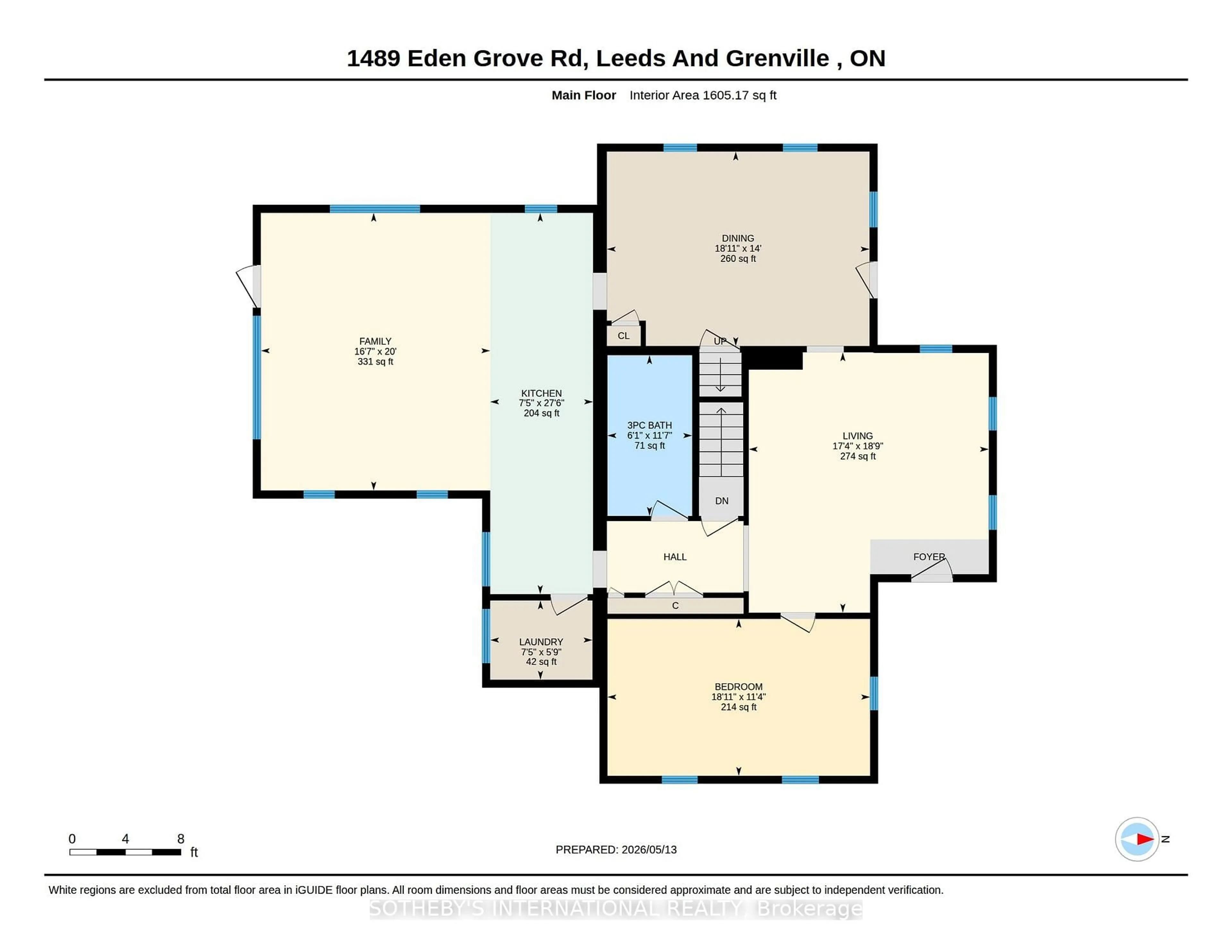 Floor plan for 1489 Eden Grove Rd, Front of Leeds & Seeleys Bay Ontario K0E 1L0
